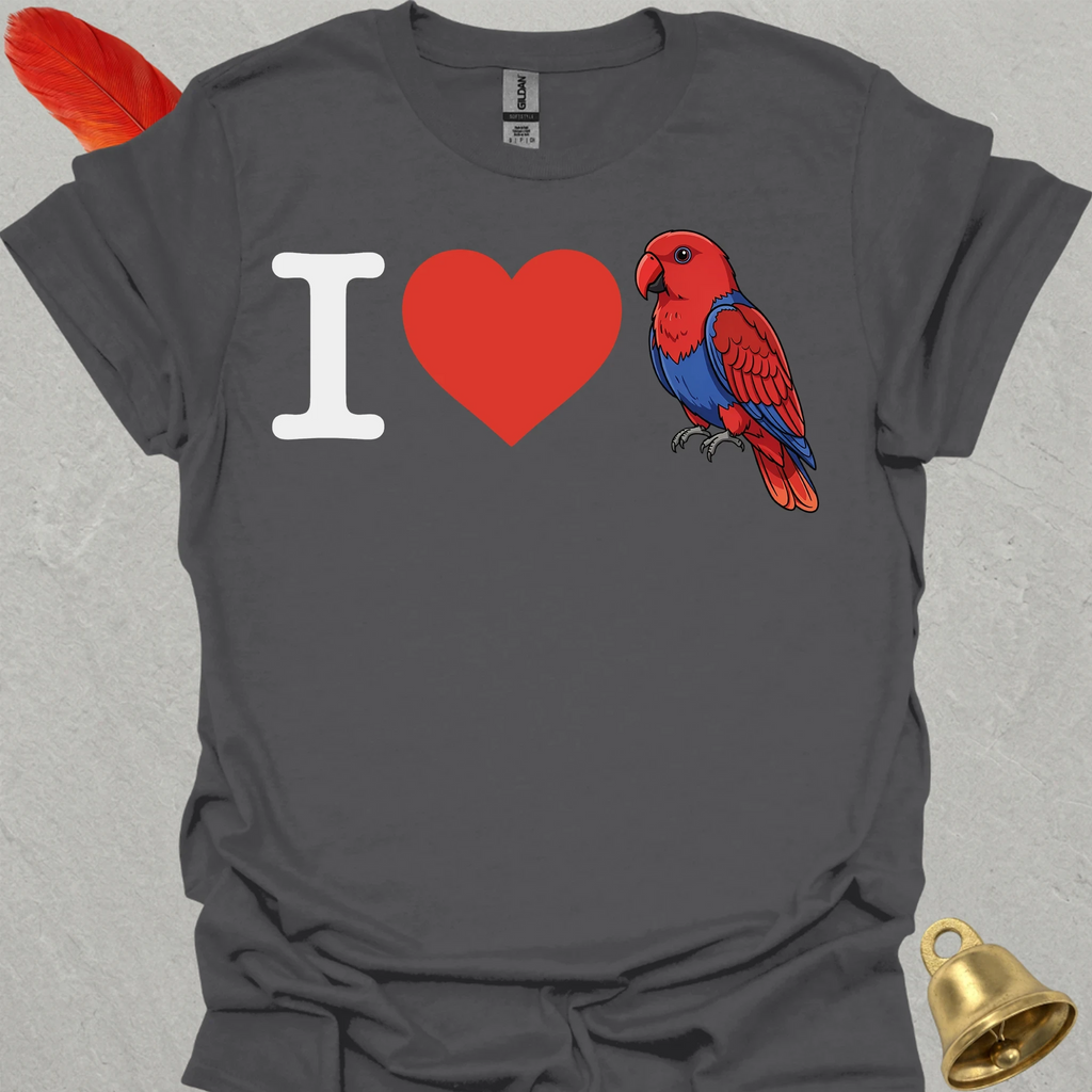 I Love Female Eclectus Parrot T-Shirt