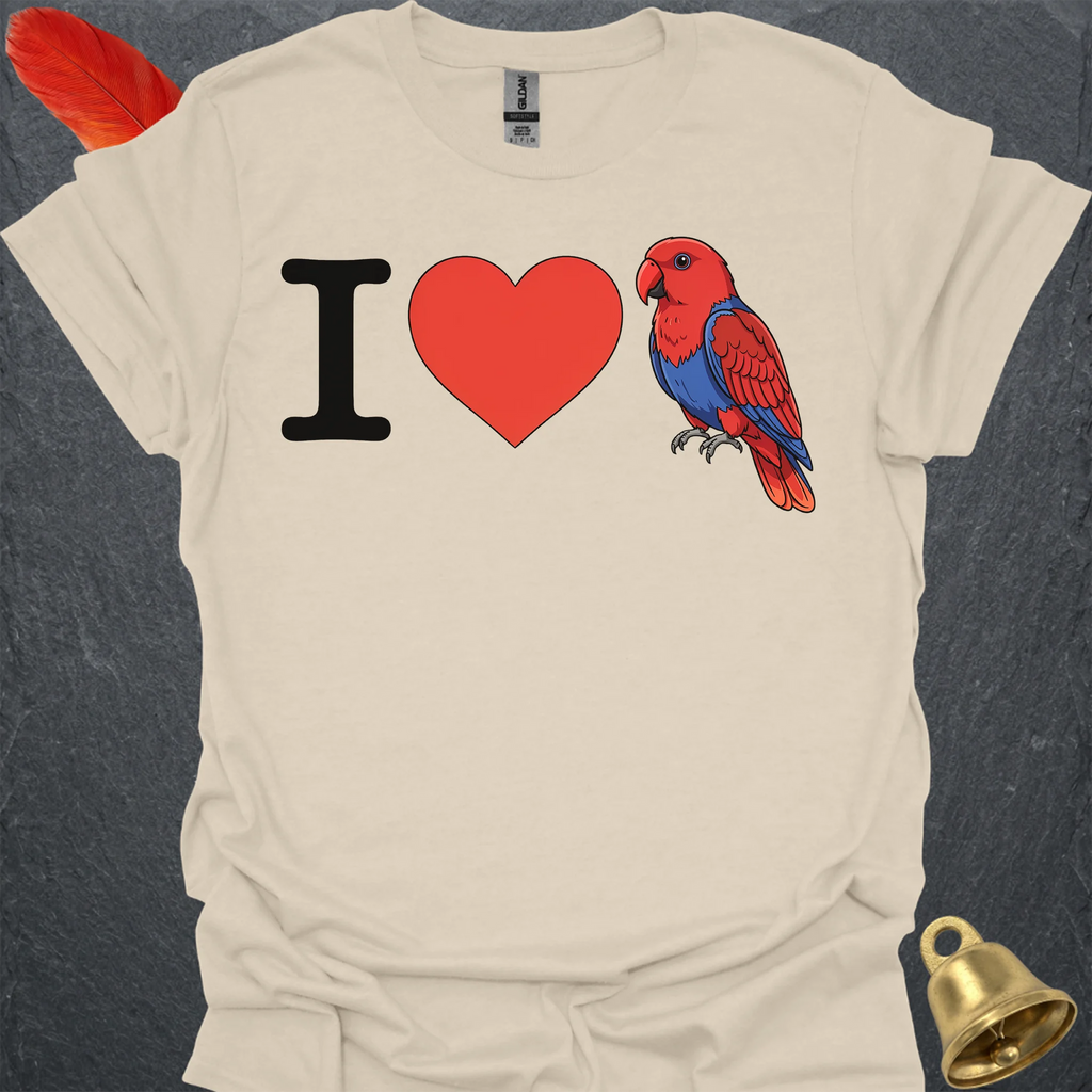 I Love Female Eclectus Parrot T-Shirt
