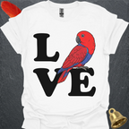 Female Eclectus Parrot Bird Love T-Shirt
