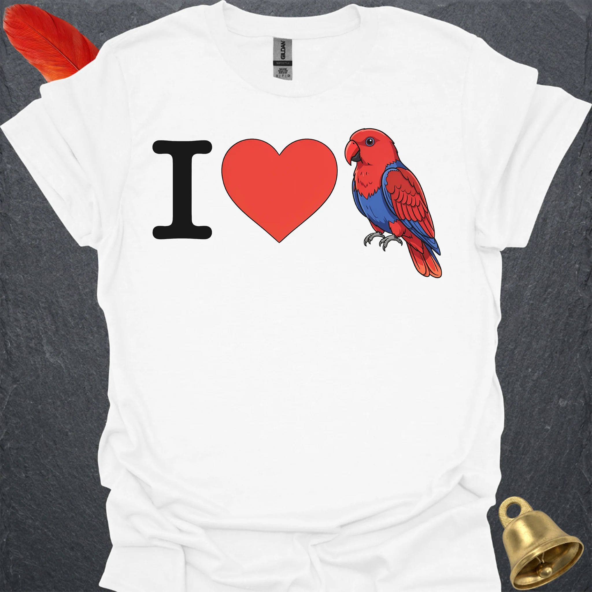 I Love Female Eclectus Parrot T-Shirt