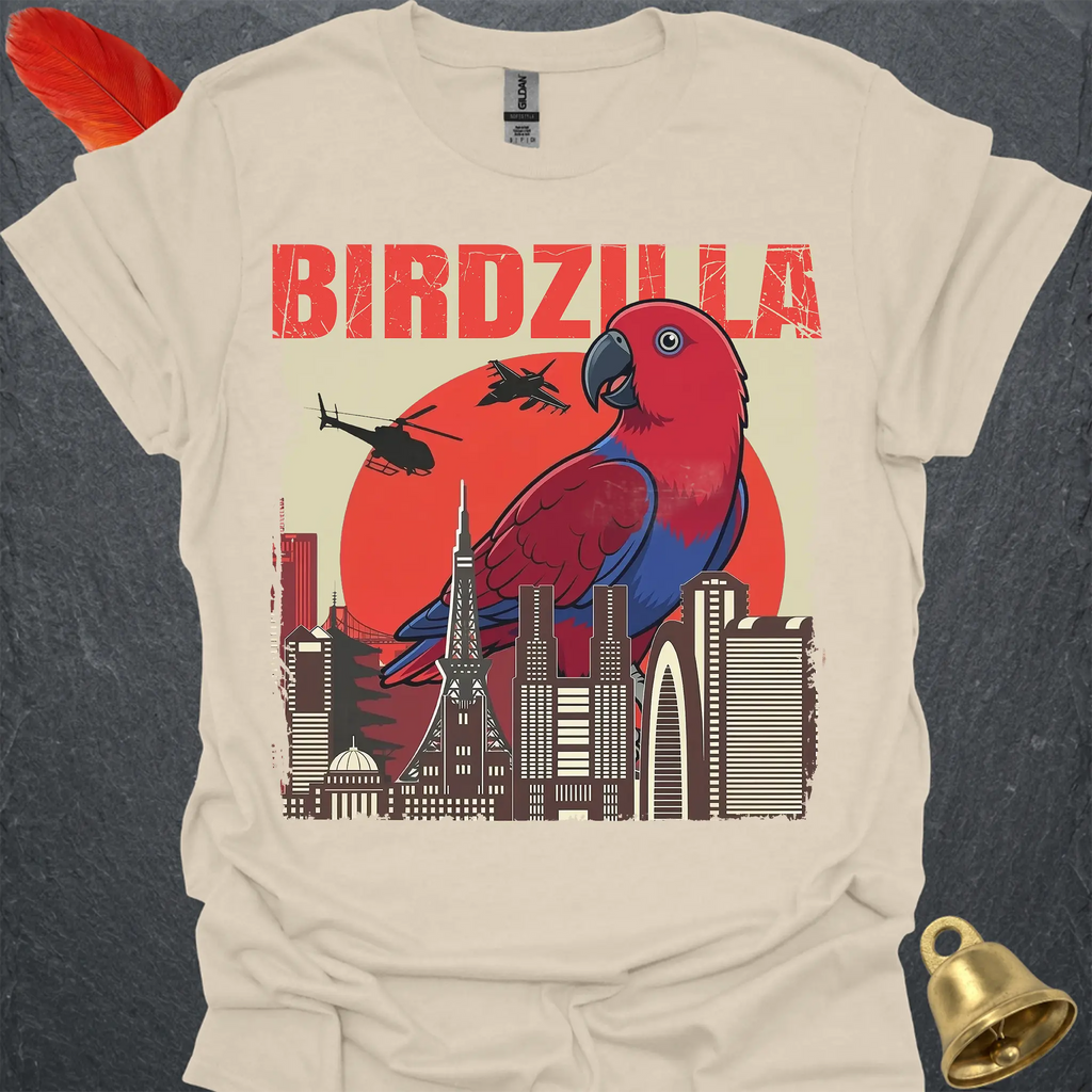 Female Eclectus Parrot Birdzilla T-Shirt