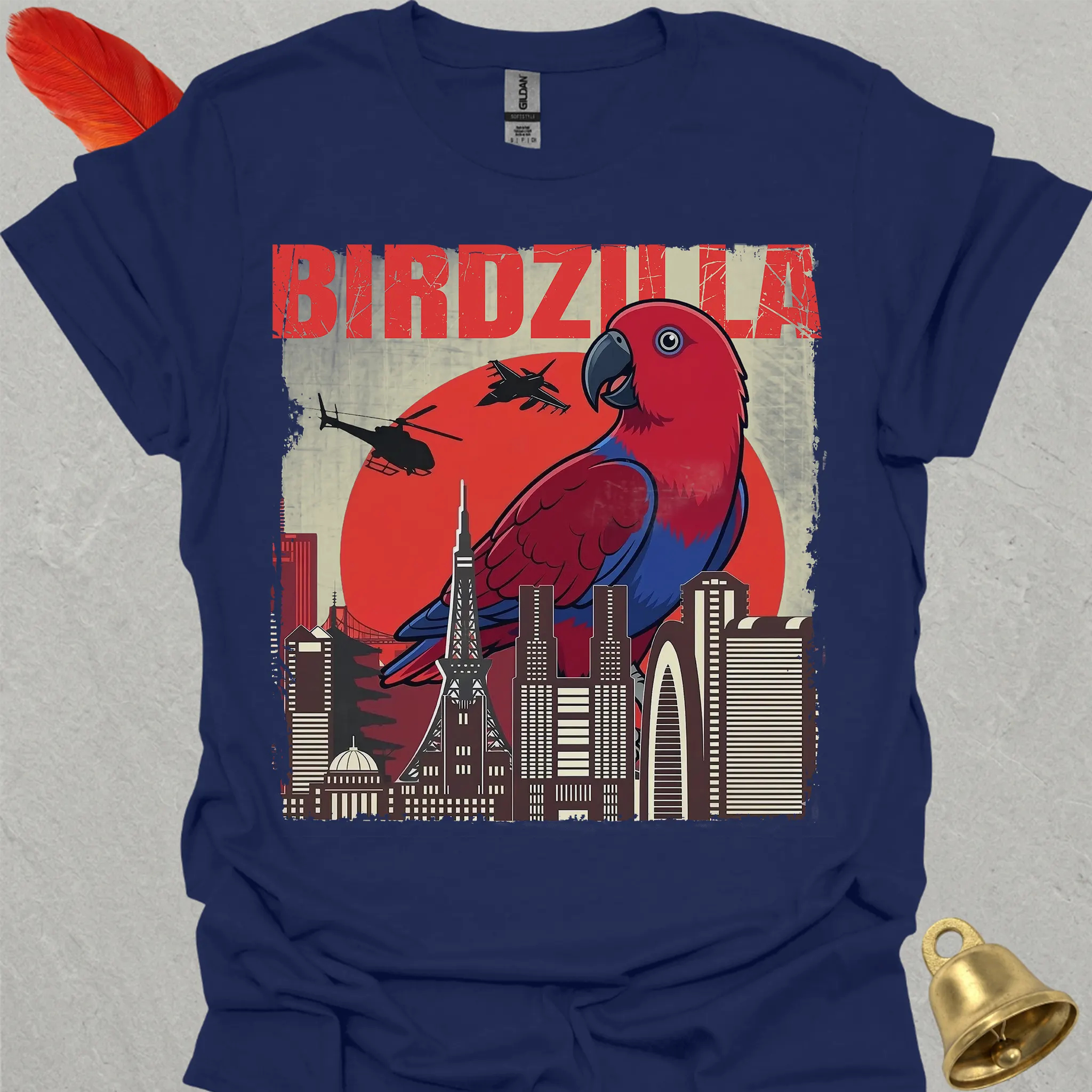 Female Eclectus Parrot Birdzilla T-Shirt