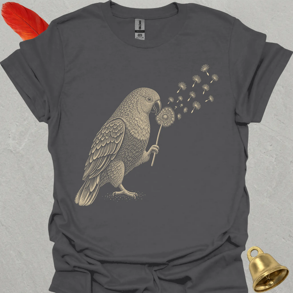 Female Eclectus Parrot Blowing Wishes T-Shirt