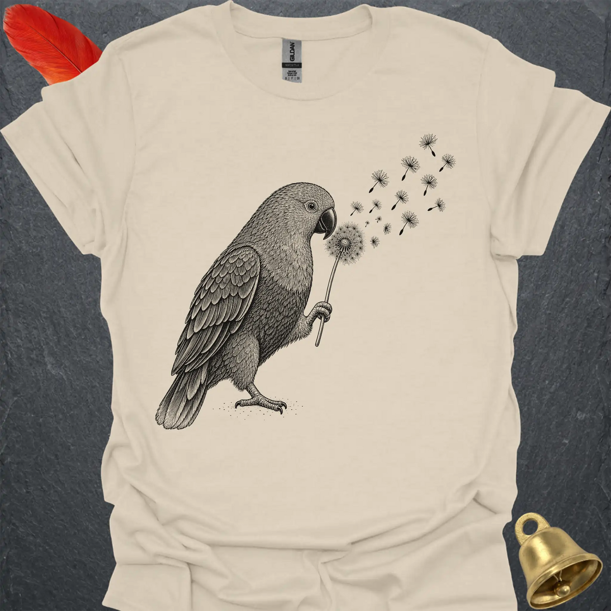 Female Eclectus Parrot Blowing Wishes T-Shirt