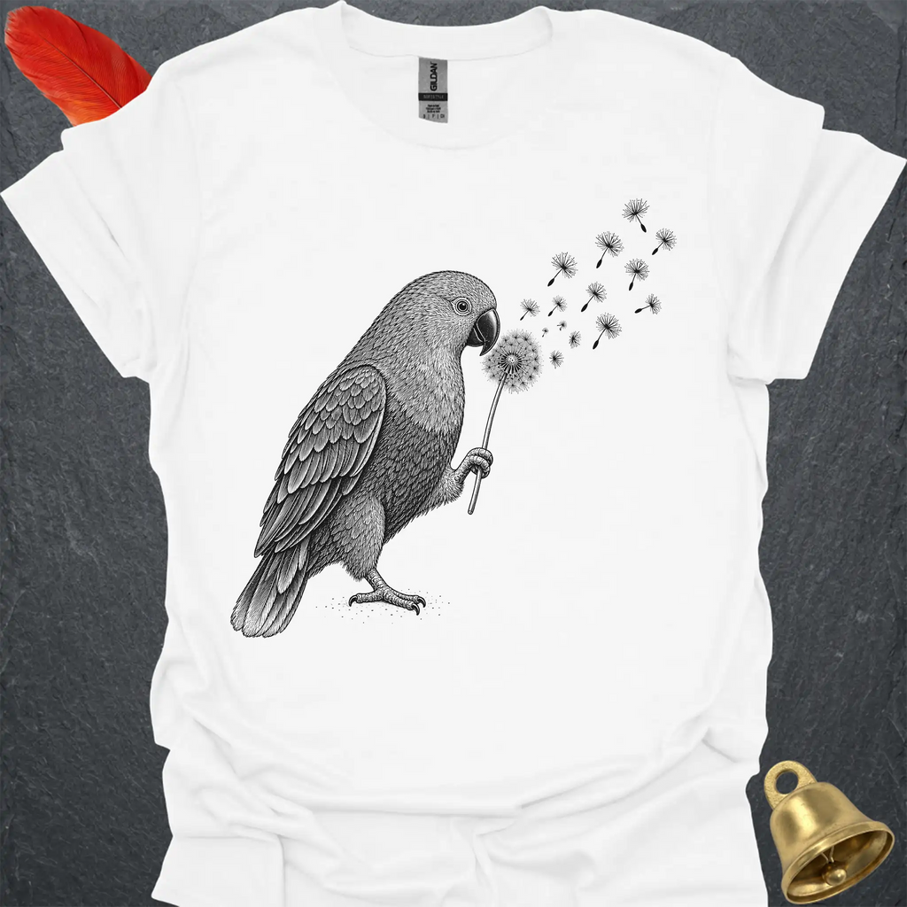 Female Eclectus Parrot Blowing Wishes T-Shirt