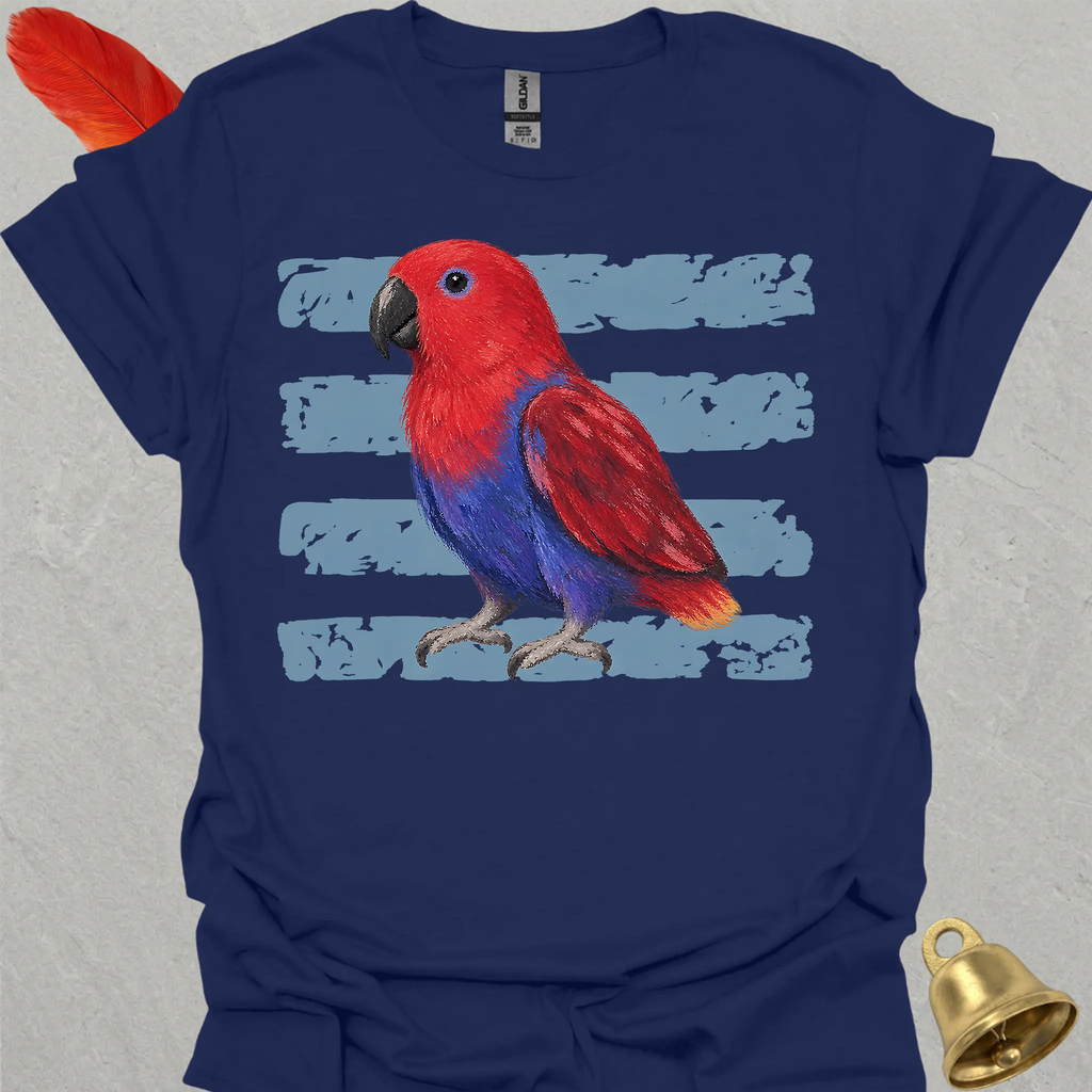 Female Eclectus Parrot Brush T-Shirt