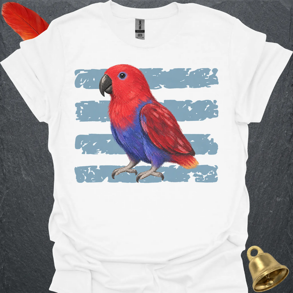 Female Eclectus Parrot Brush T-Shirt