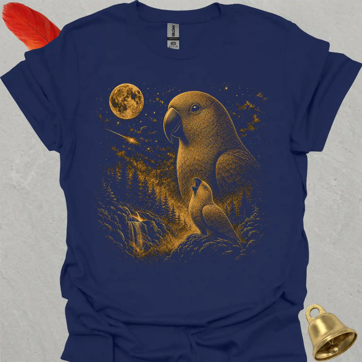 Female Eclectus Parrot Golden T-Shirt