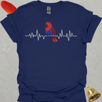 Female Eclectus Parrot Heartbeat T-Shirt