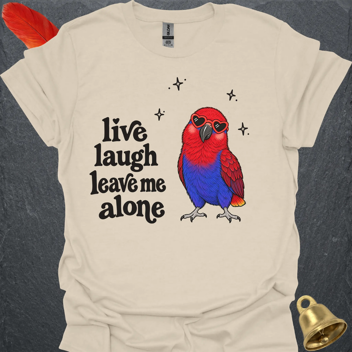 Female Eclectus Parrot Live Laugh T-Shirt