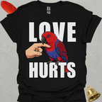 Female Eclectus Parrot Love Hurts T-Shirt