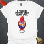Female Eclectus Parrot Olympic Pooper T-Shirt