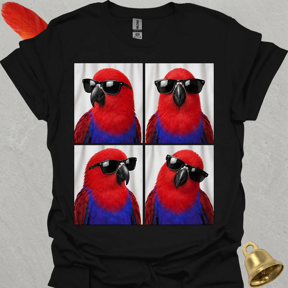 Female Eclectus Parrot Photobooth T-Shirt