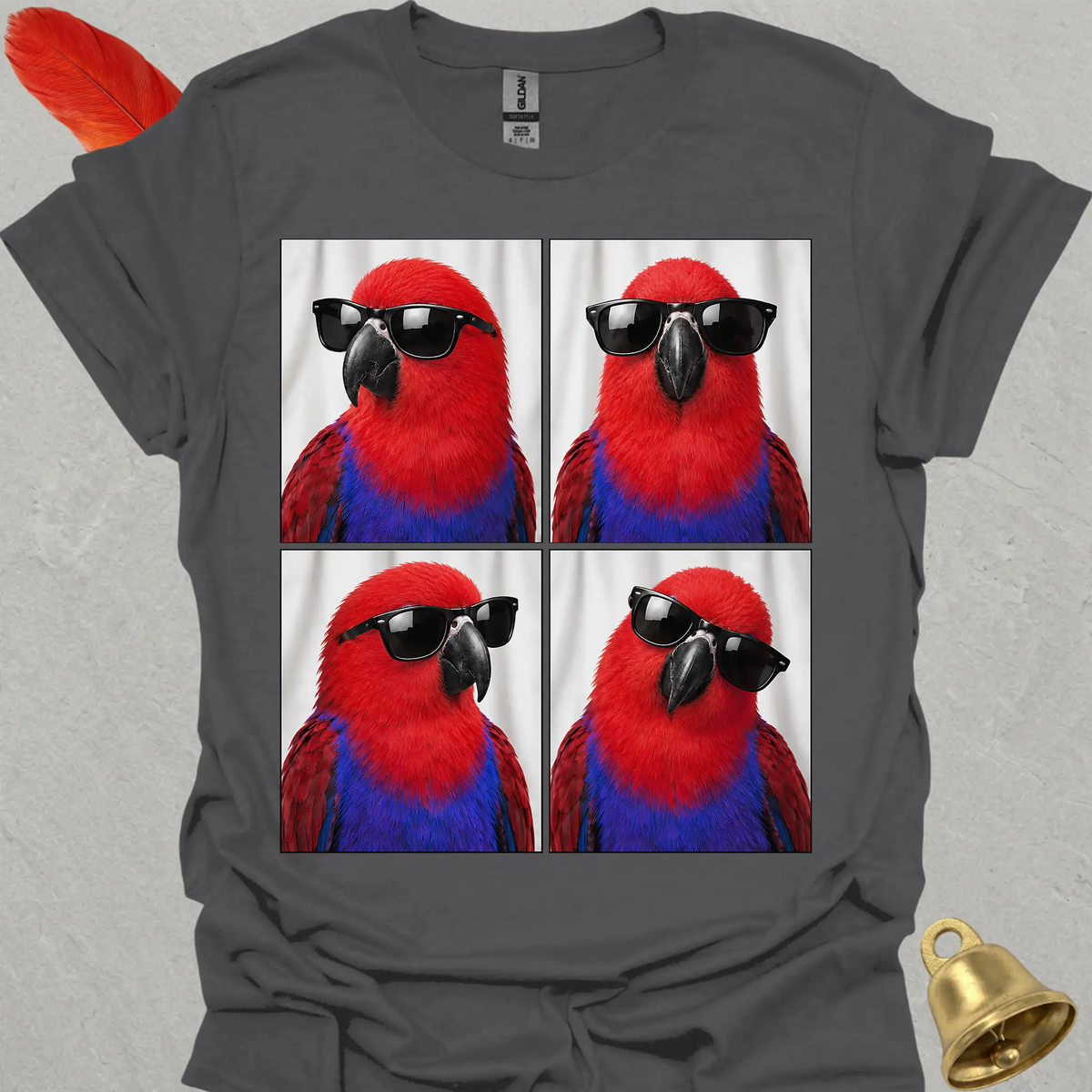 Female Eclectus Parrot Photobooth T-Shirt