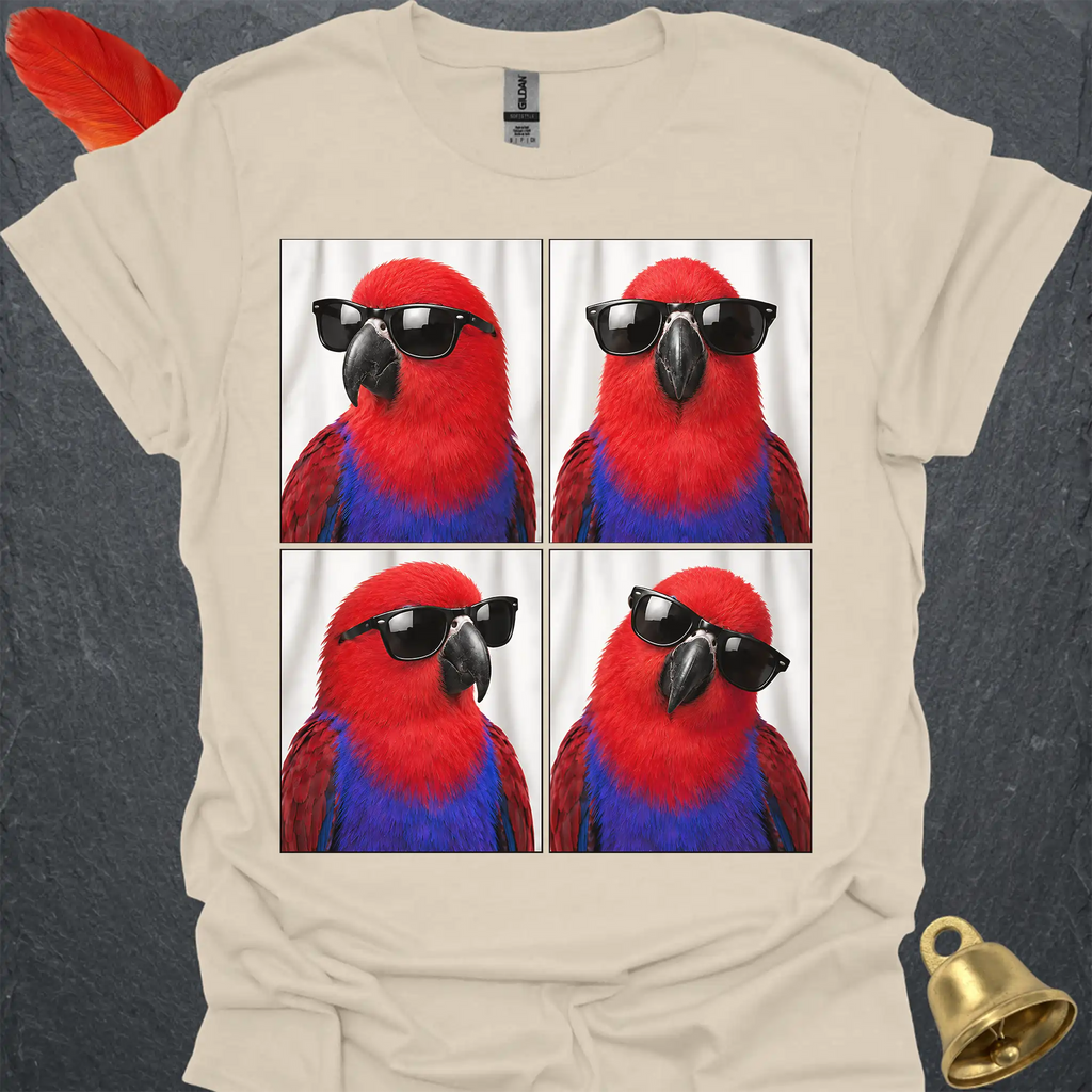 Female Eclectus Parrot Photobooth T-Shirt
