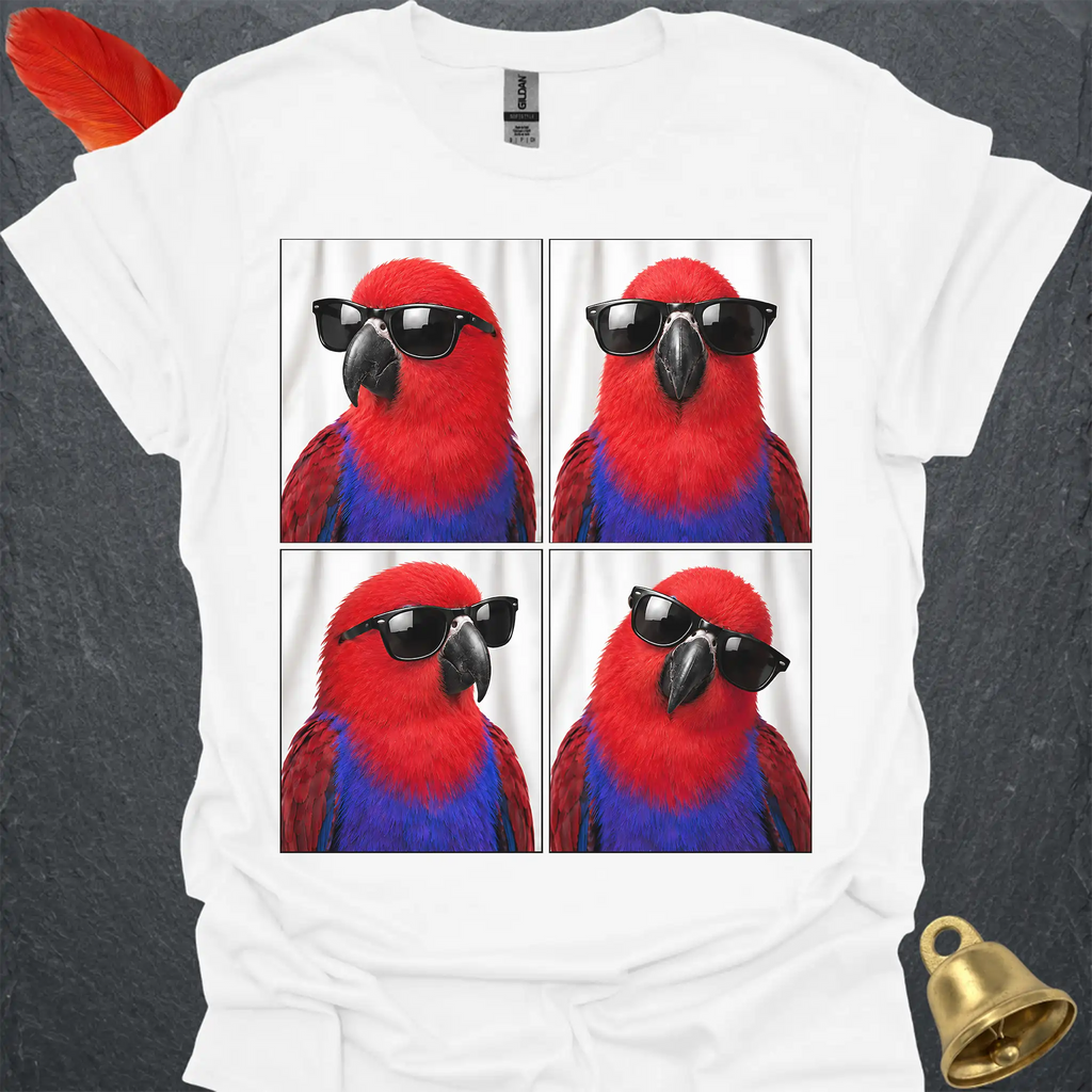 Female Eclectus Parrot Photobooth T-Shirt