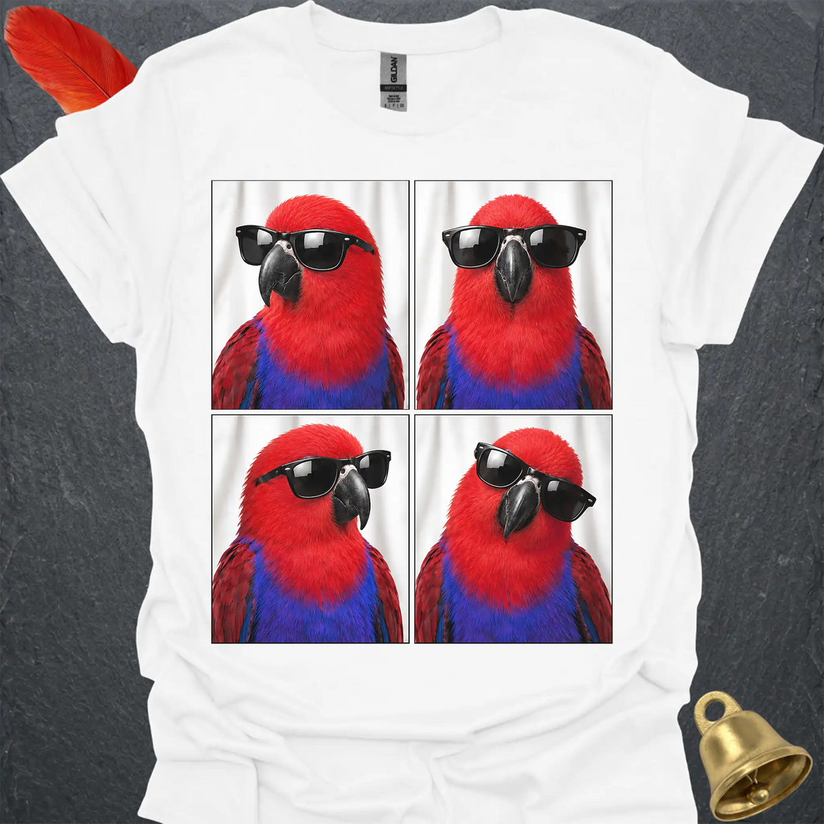 Female Eclectus Parrot Photobooth T-Shirt