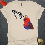 Female Eclectus Parrot Skeleton Boop T-Shirt