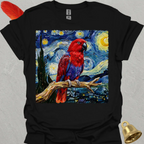Female Eclectus Parrot Starry Night T-Shirt