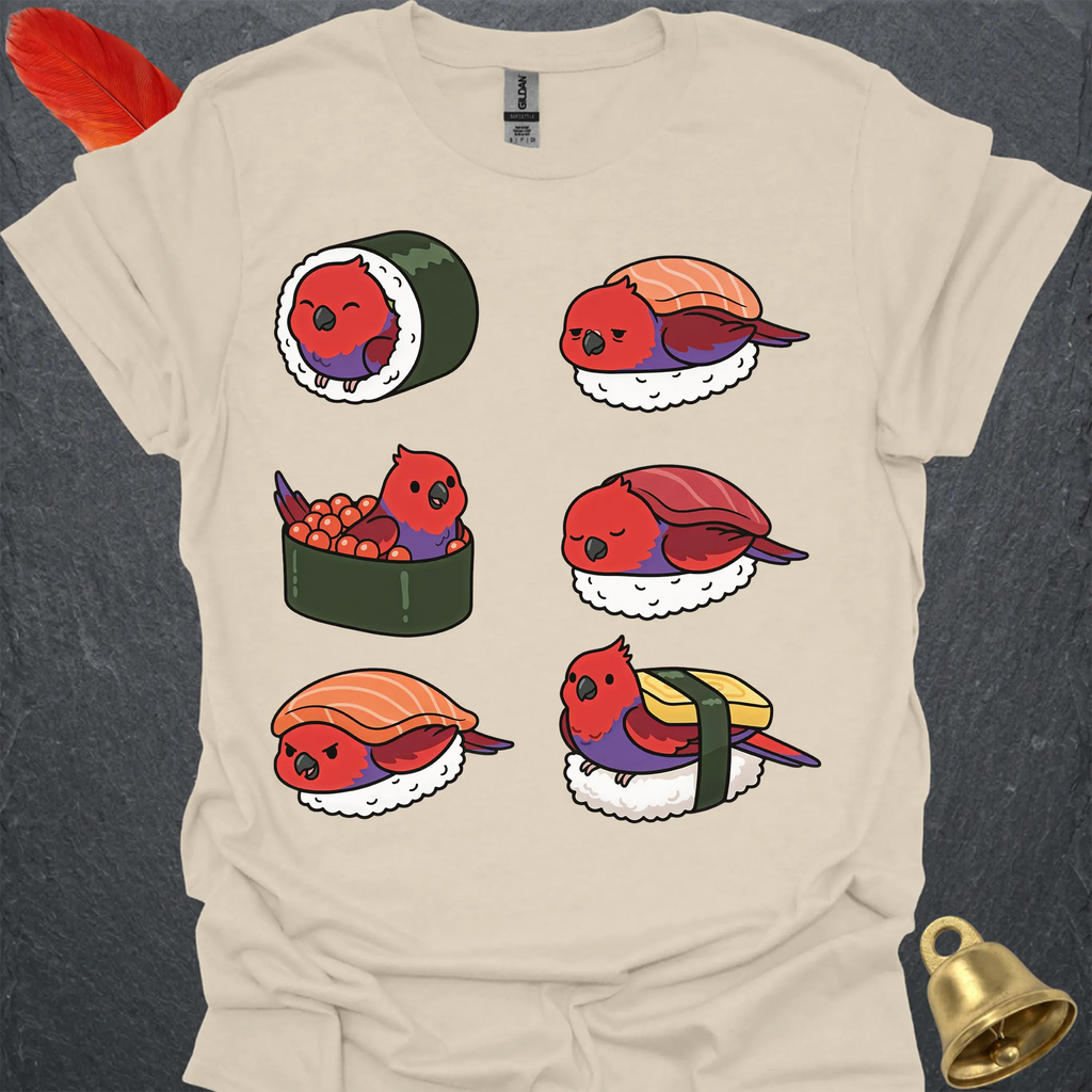 Female Eclectus Parrot Sushi T-Shirt