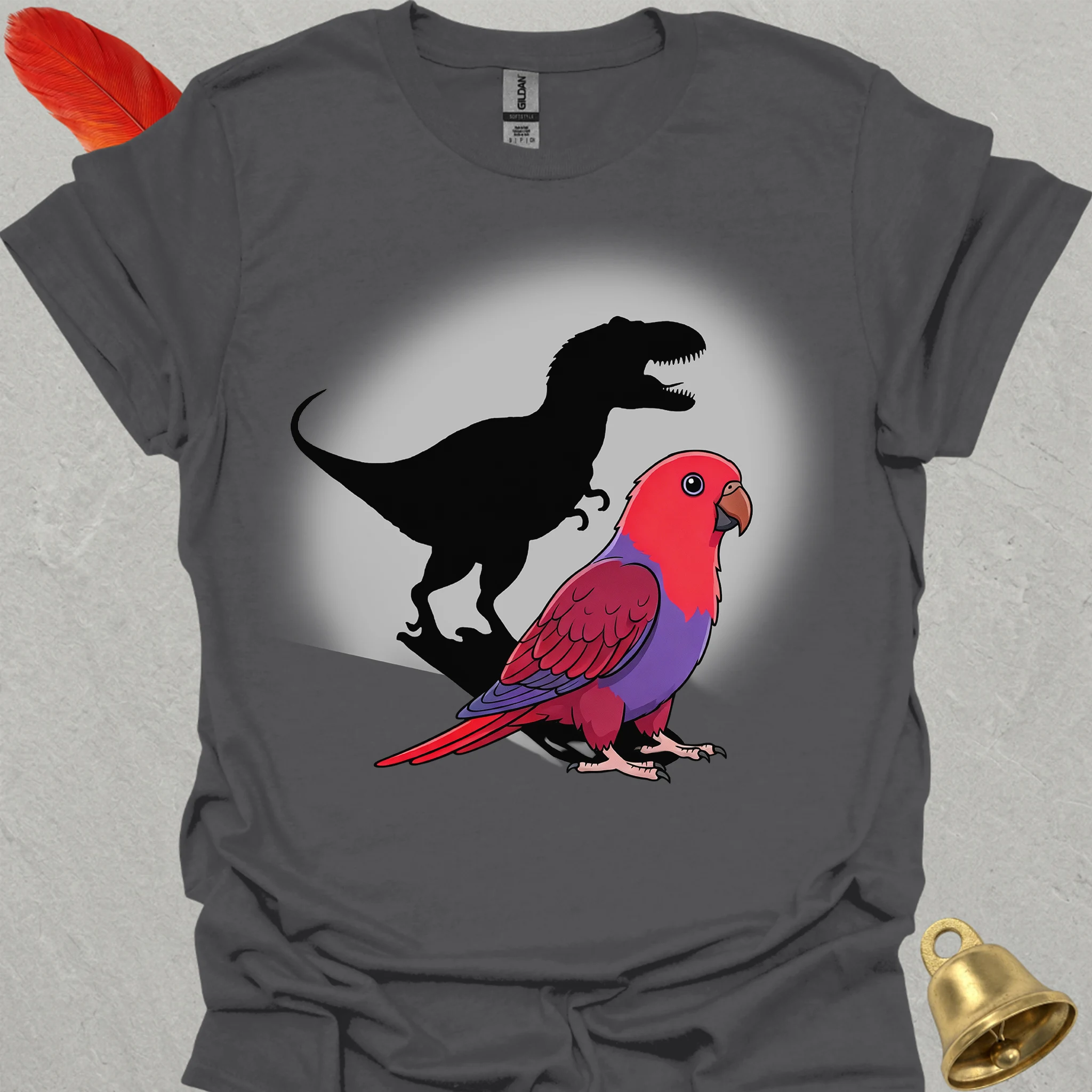 Female Eclectus Parrot T-Rex T-Shirt