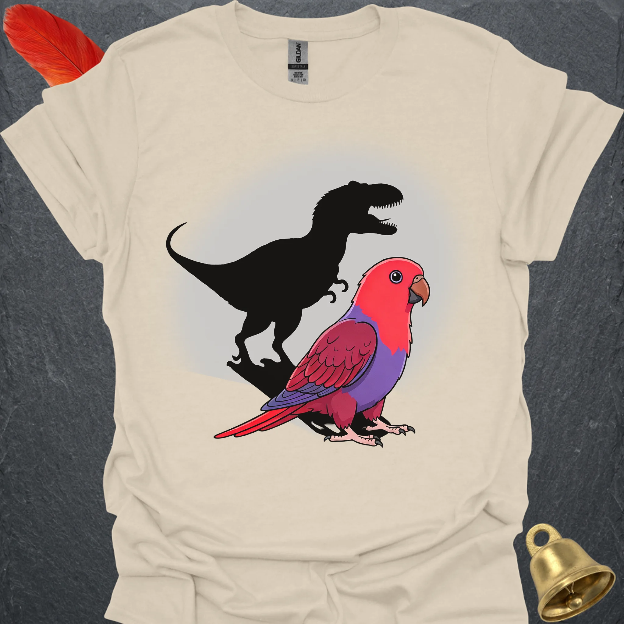 Female Eclectus Parrot T-Rex T-Shirt