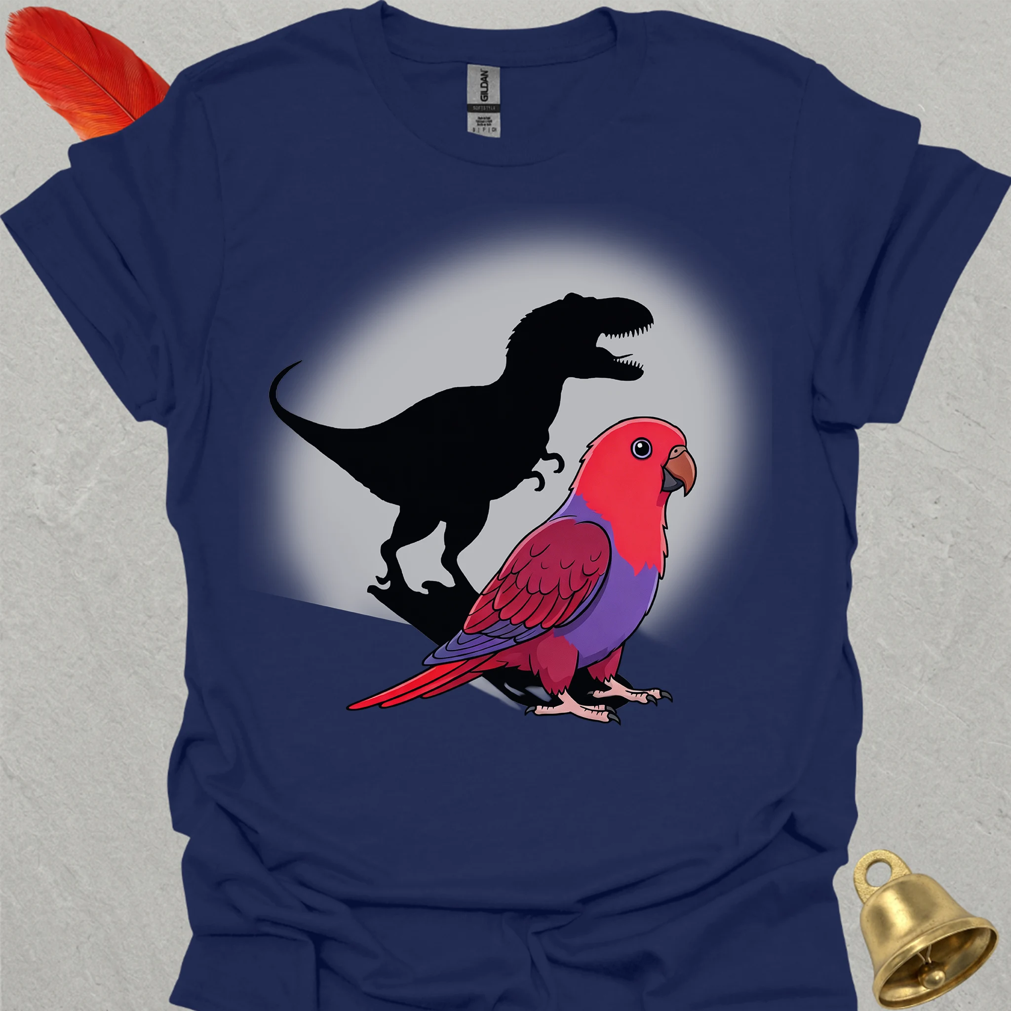 Female Eclectus Parrot T-Rex T-Shirt