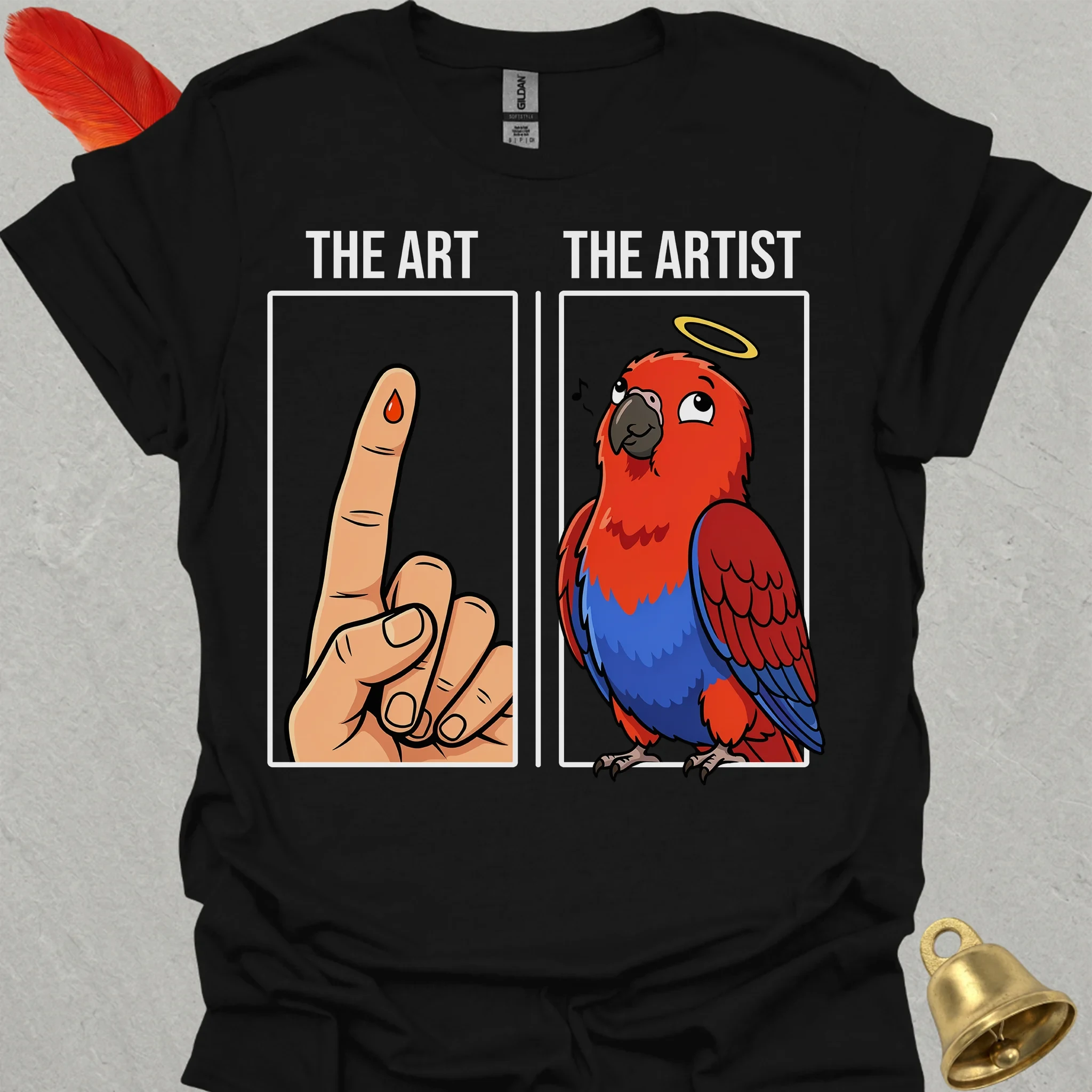 Female Eclectus Parrot The Artist T-Shirt