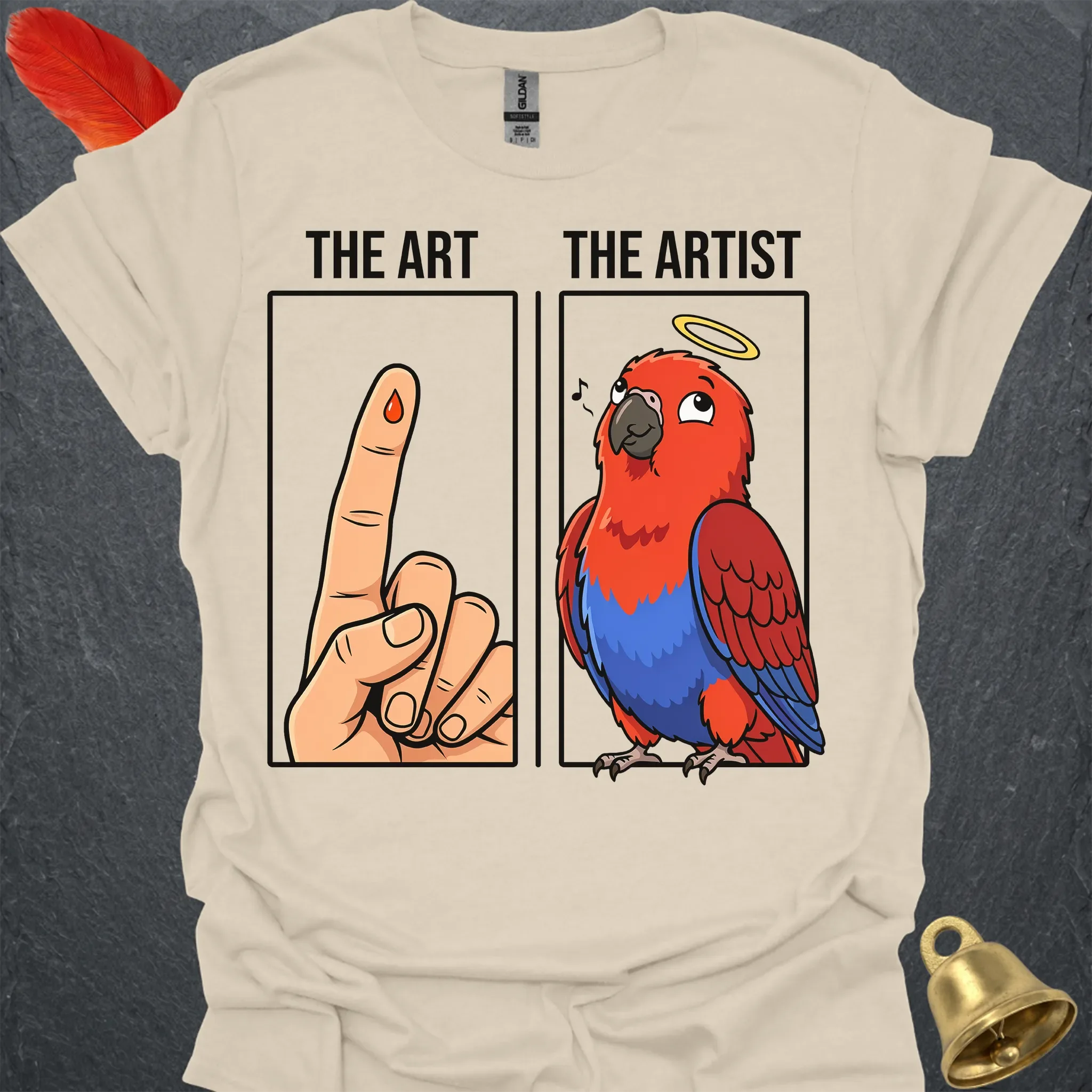 Female Eclectus Parrot The Artist T-Shirt
