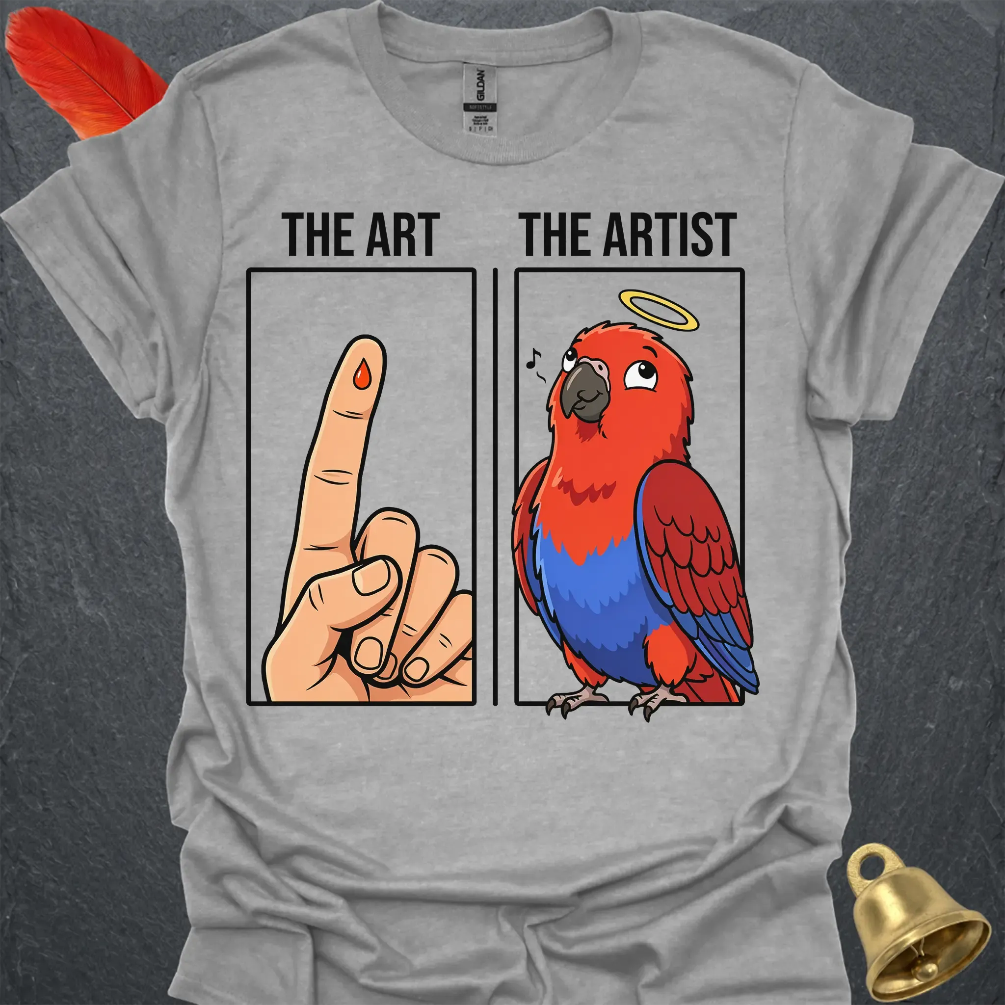 Female Eclectus Parrot The Artist T-Shirt