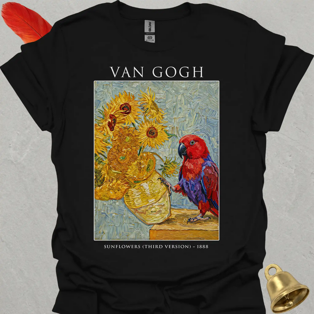 Female Eclectus Parrot Van Gogh T-Shirt