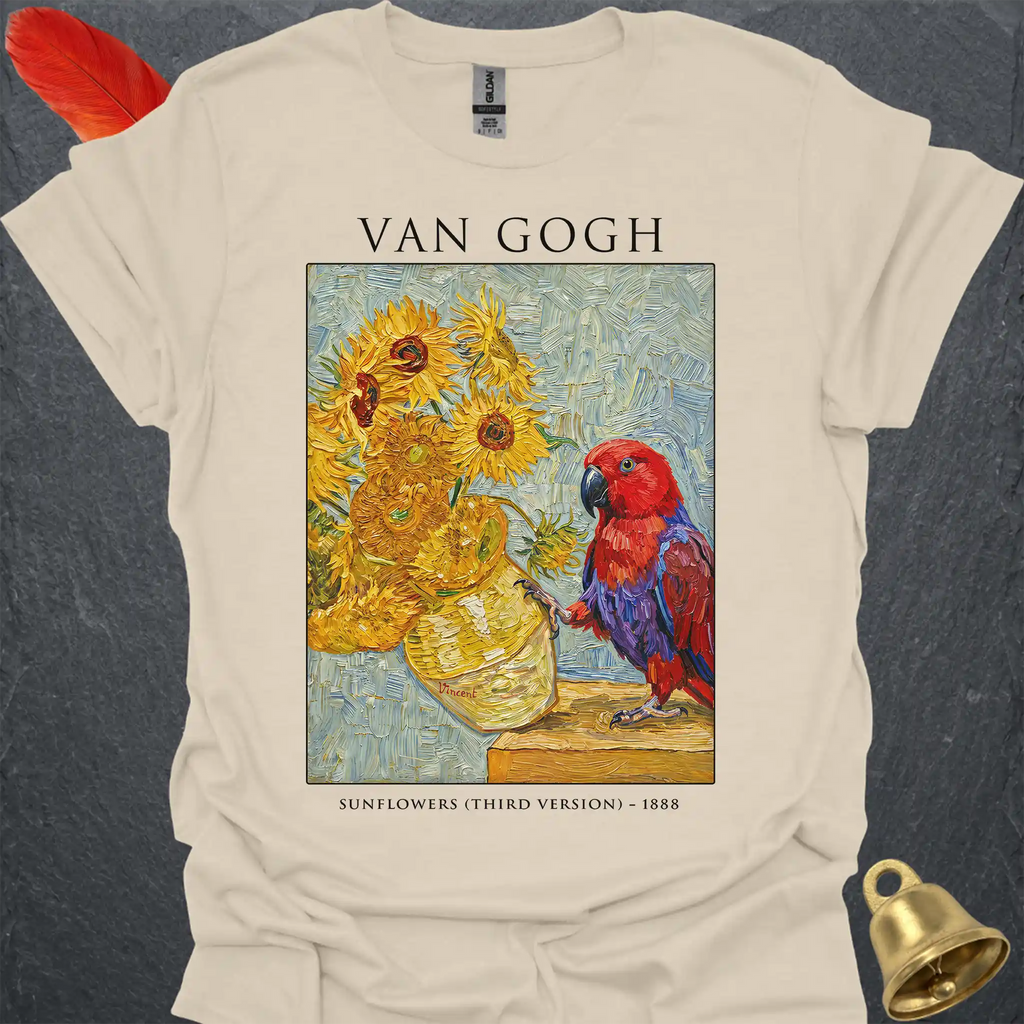 Female Eclectus Parrot Van Gogh T-Shirt