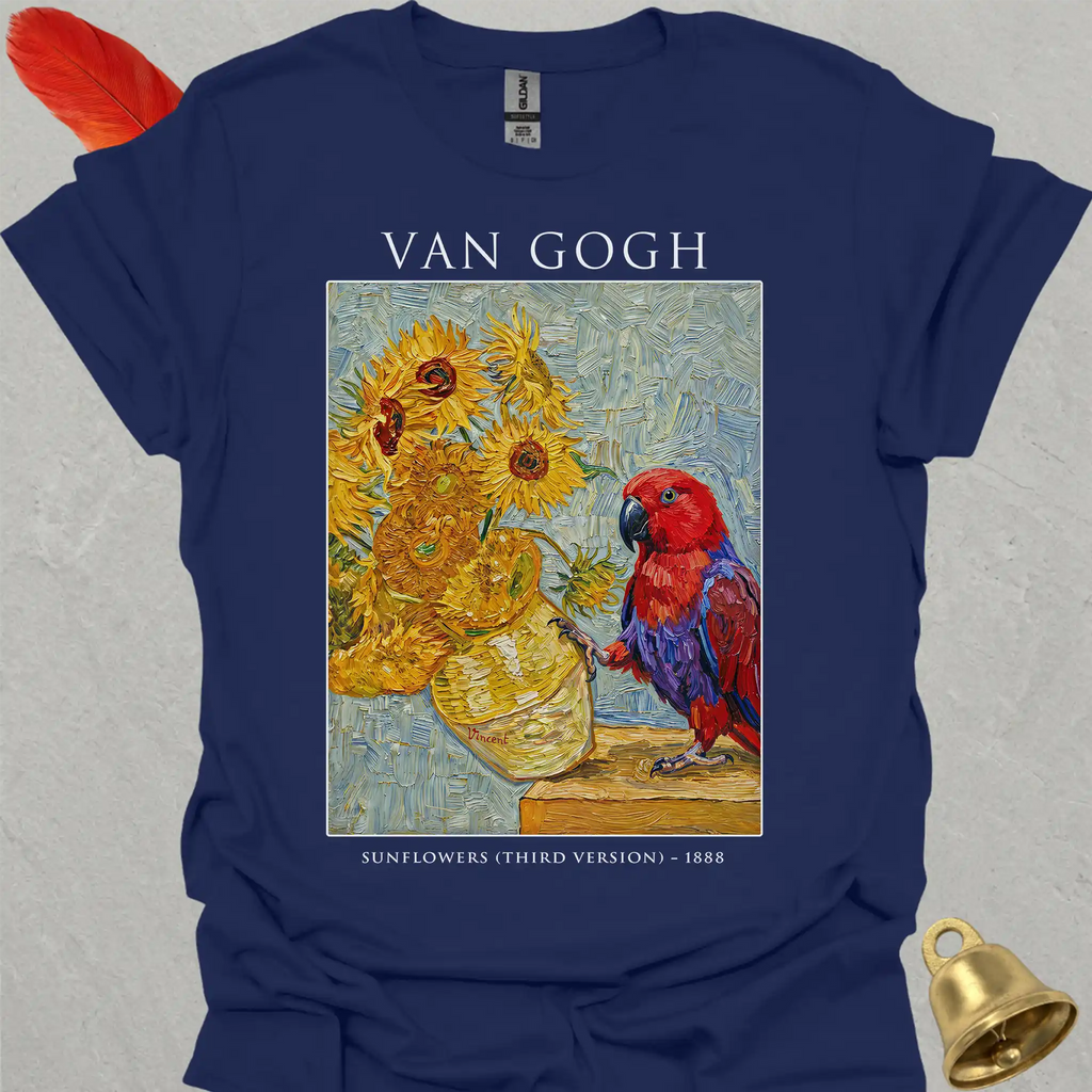 Female Eclectus Parrot Van Gogh T-Shirt