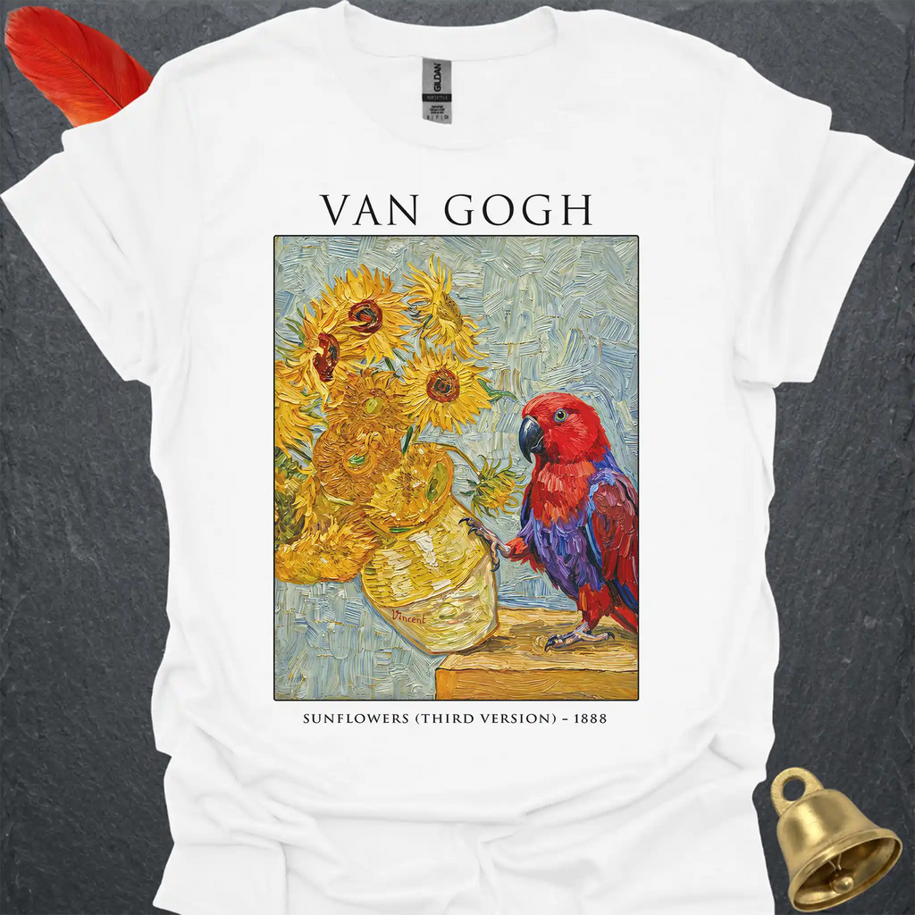 Female Eclectus Parrot Van Gogh T-Shirt