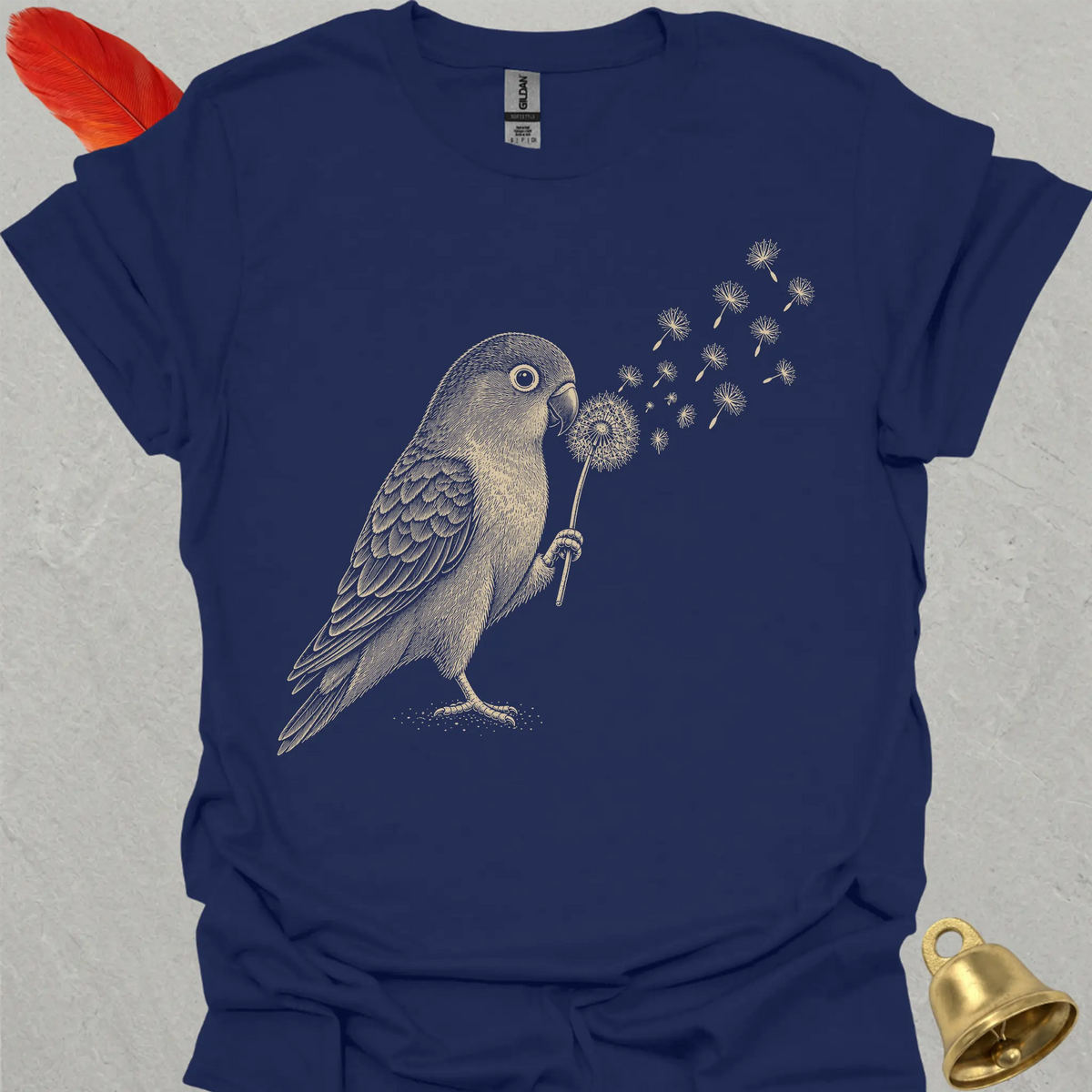 Fischers Lovebird Blowing Wishes T-Shirt