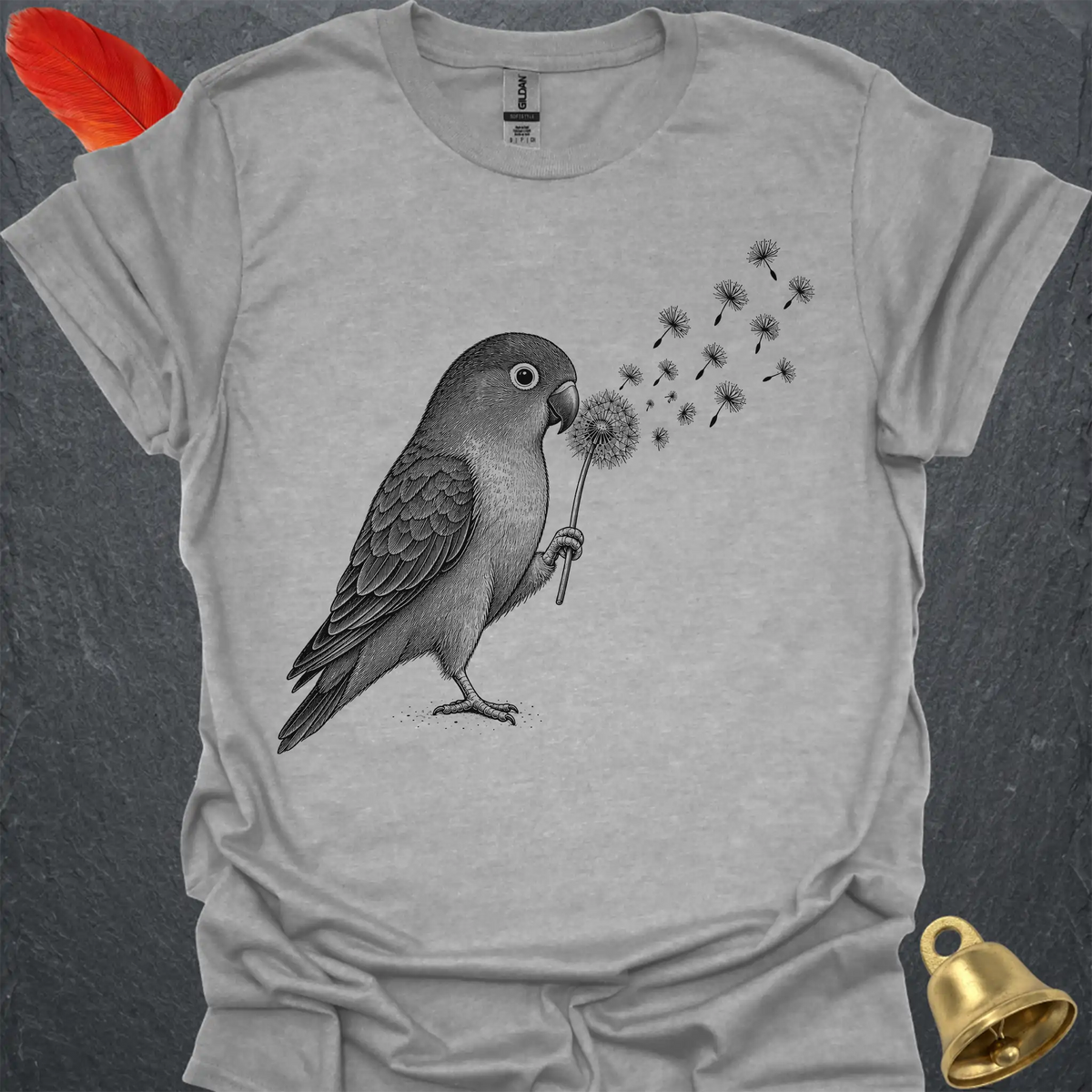 Fischers Lovebird Blowing Wishes T-Shirt