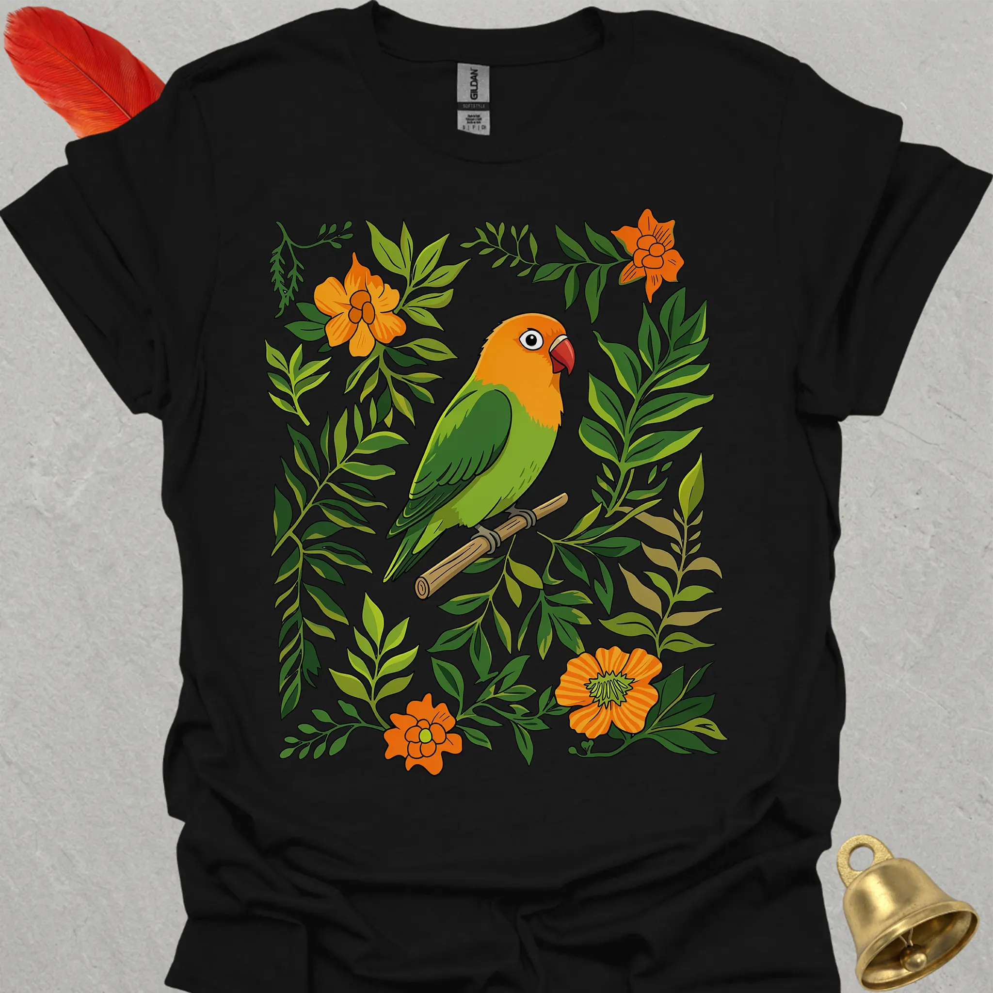 Fischers Lovebird Boho Flower T-Shirt