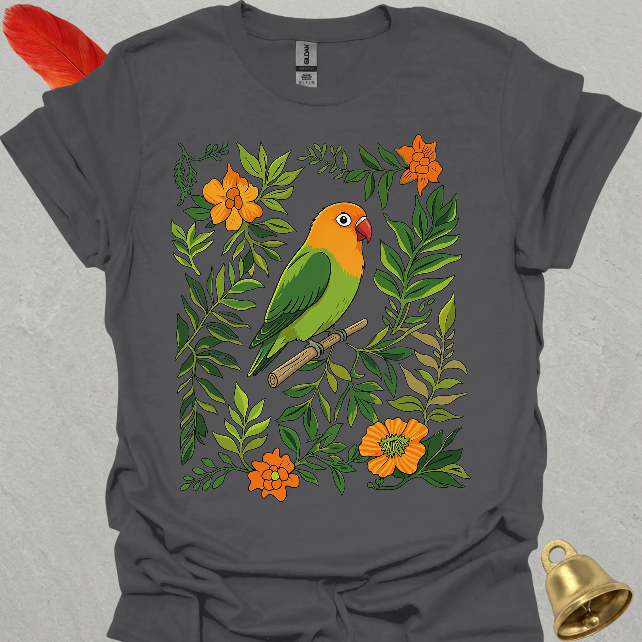 Fischers Lovebird Boho Flower T-Shirt