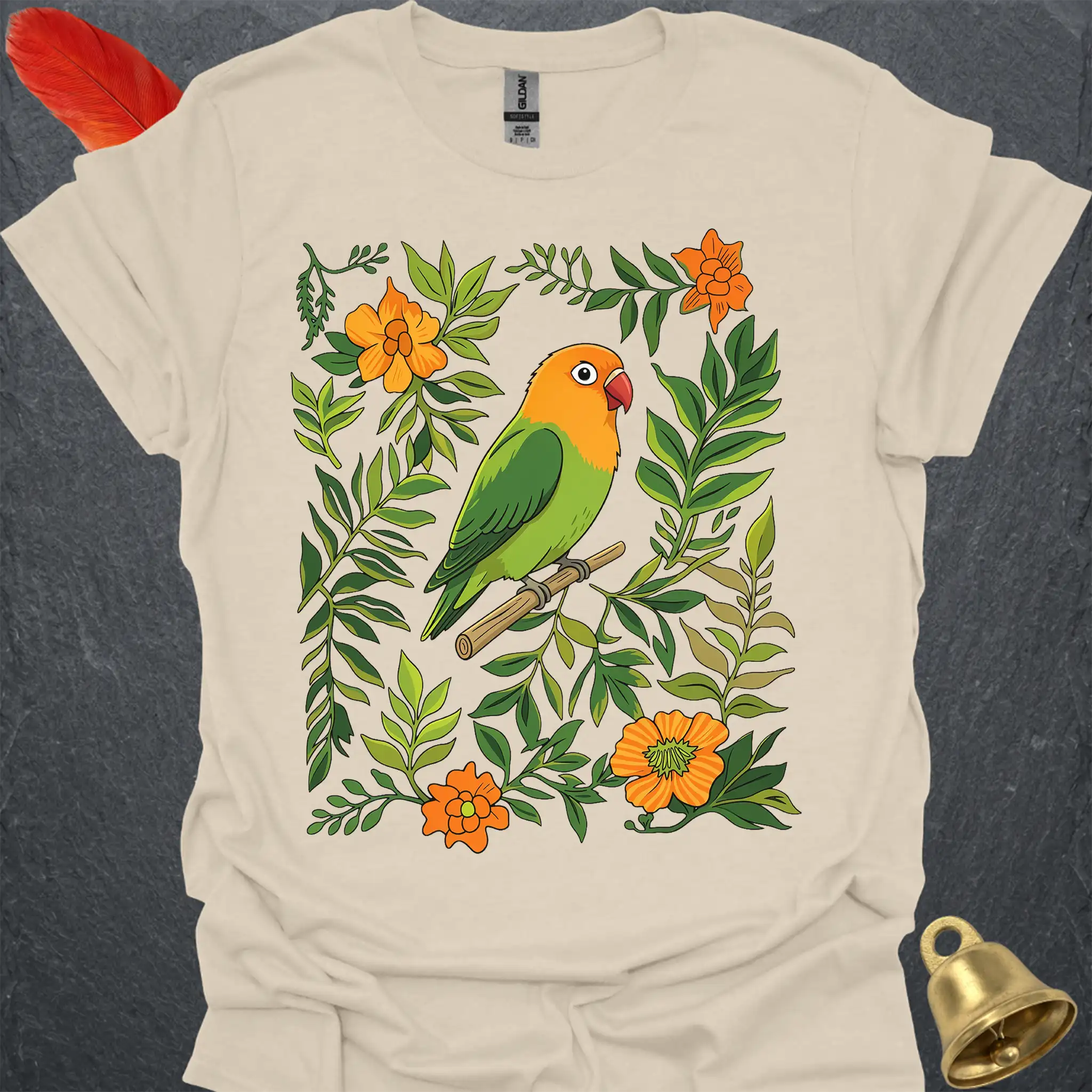 Fischers Lovebird Boho Flower T-Shirt