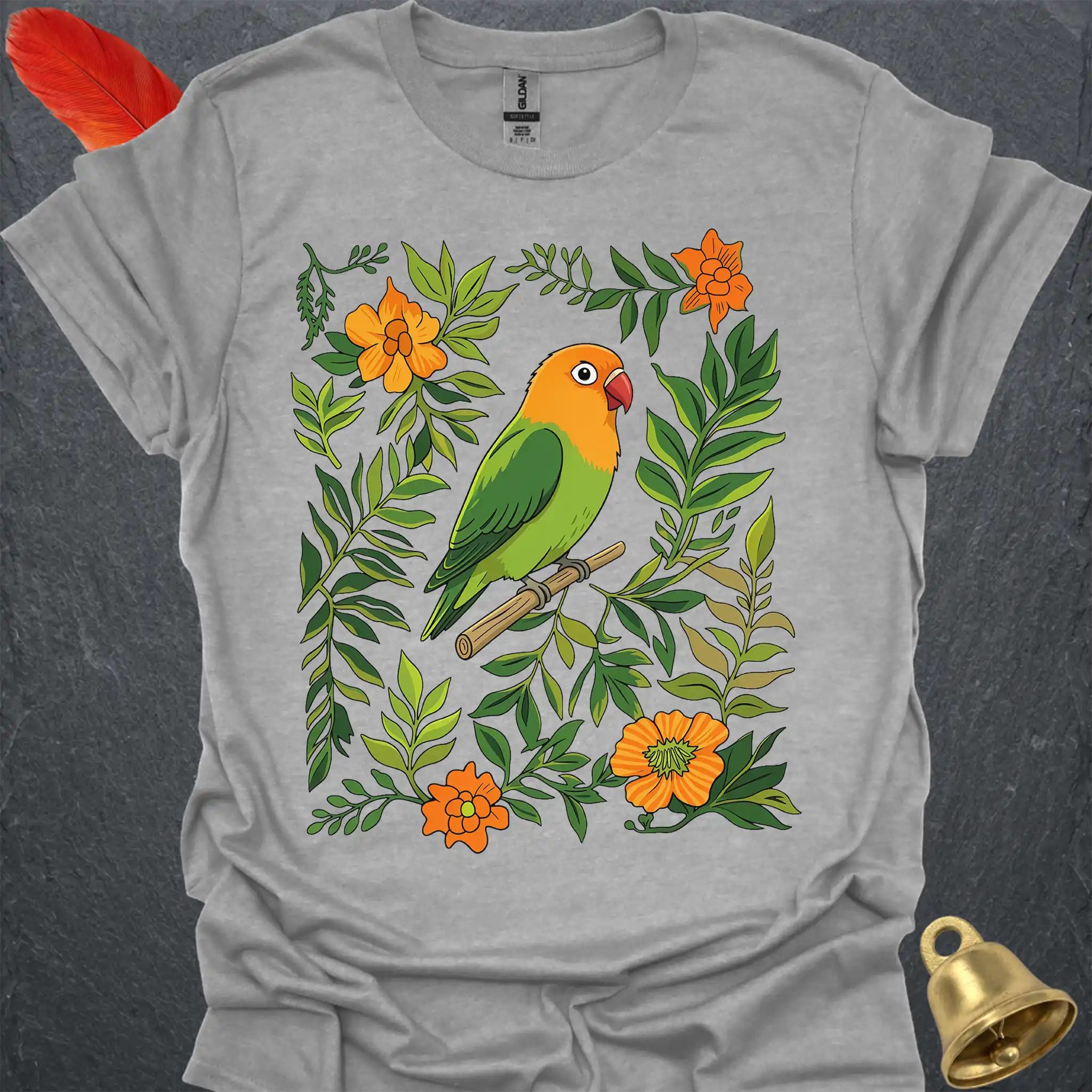 Fischers Lovebird Boho Flower T-Shirt