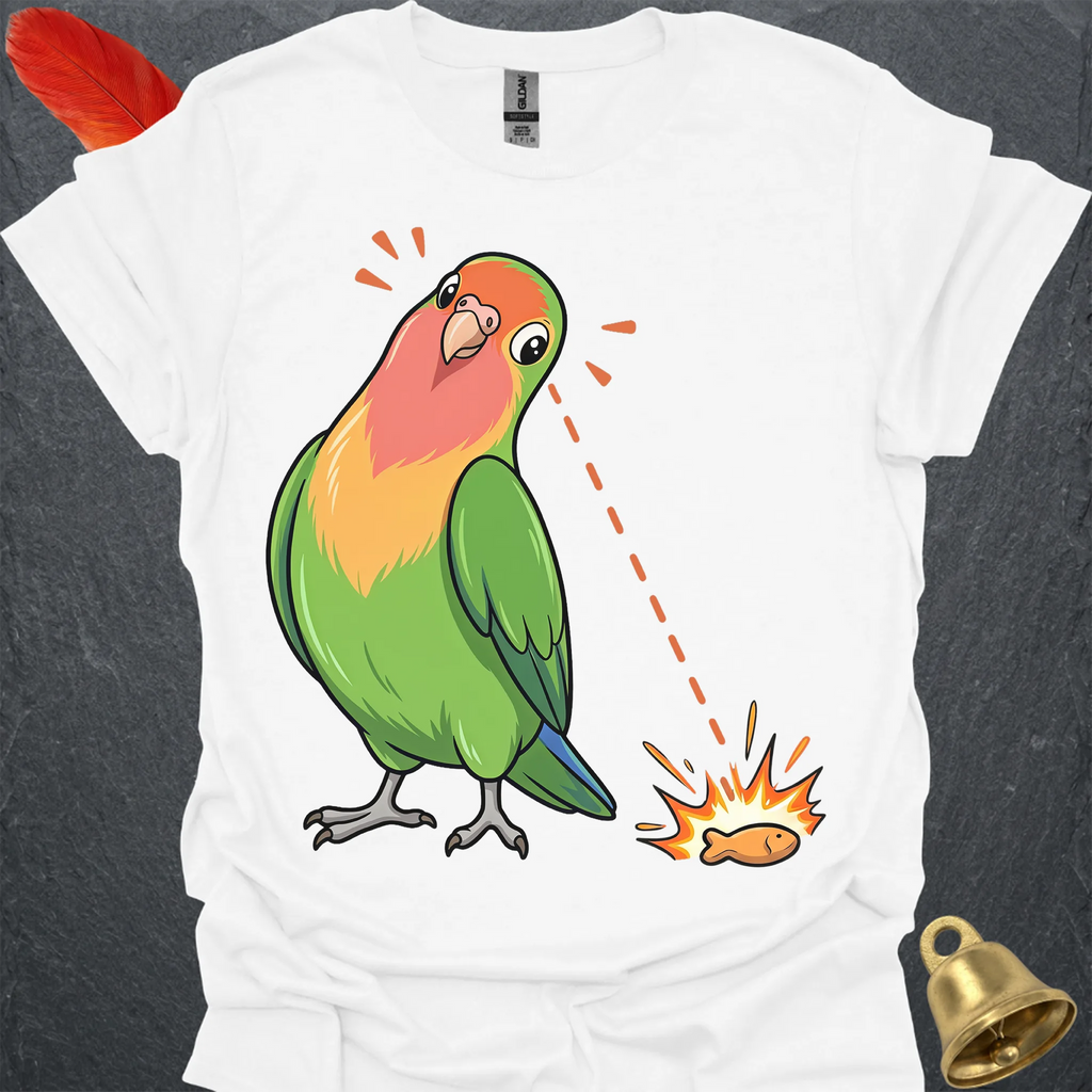 Fischers Lovebird Eye on Prize T-Shirt