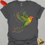 Fischers Lovebird Flying Flower T-Shirt