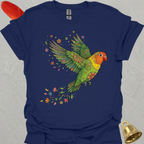 Fischers Lovebird Flying Flower T-Shirt