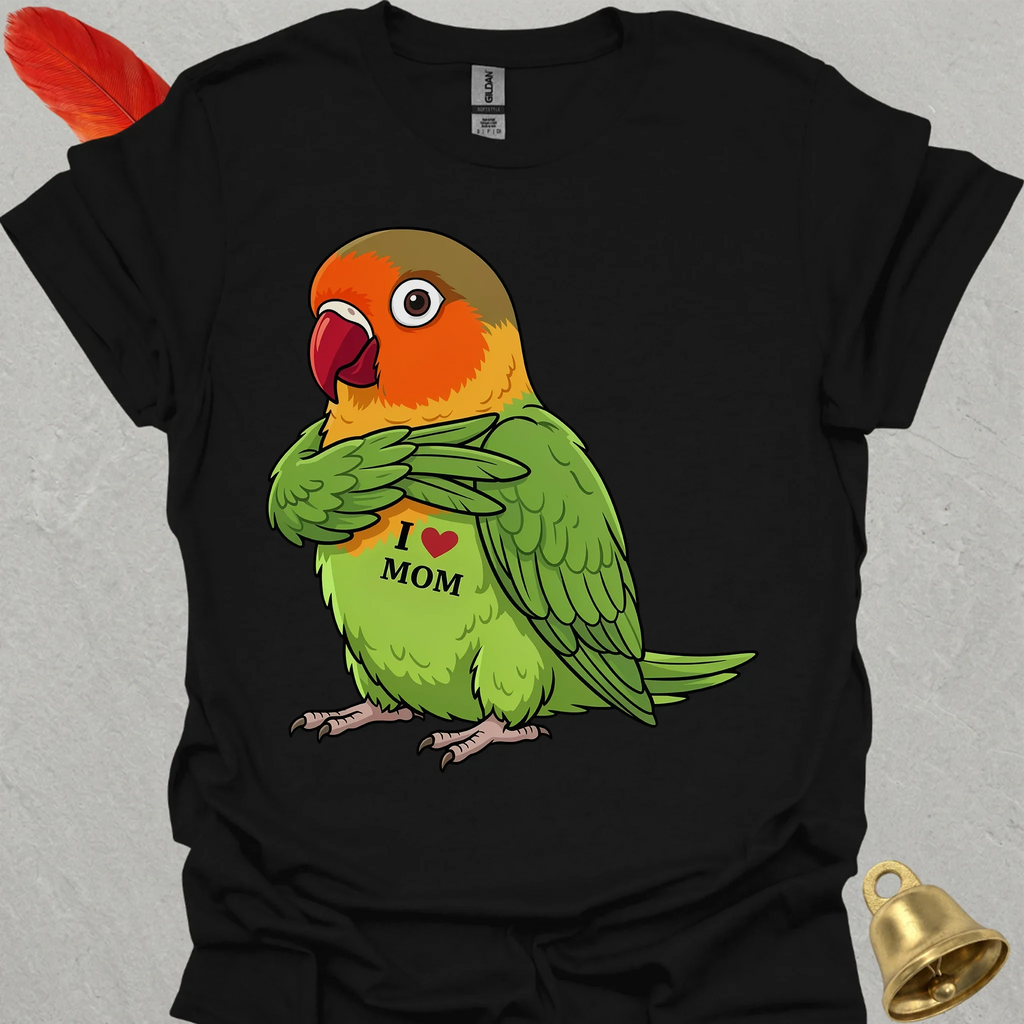 Fischers Lovebird I Love Mom T-Shirt