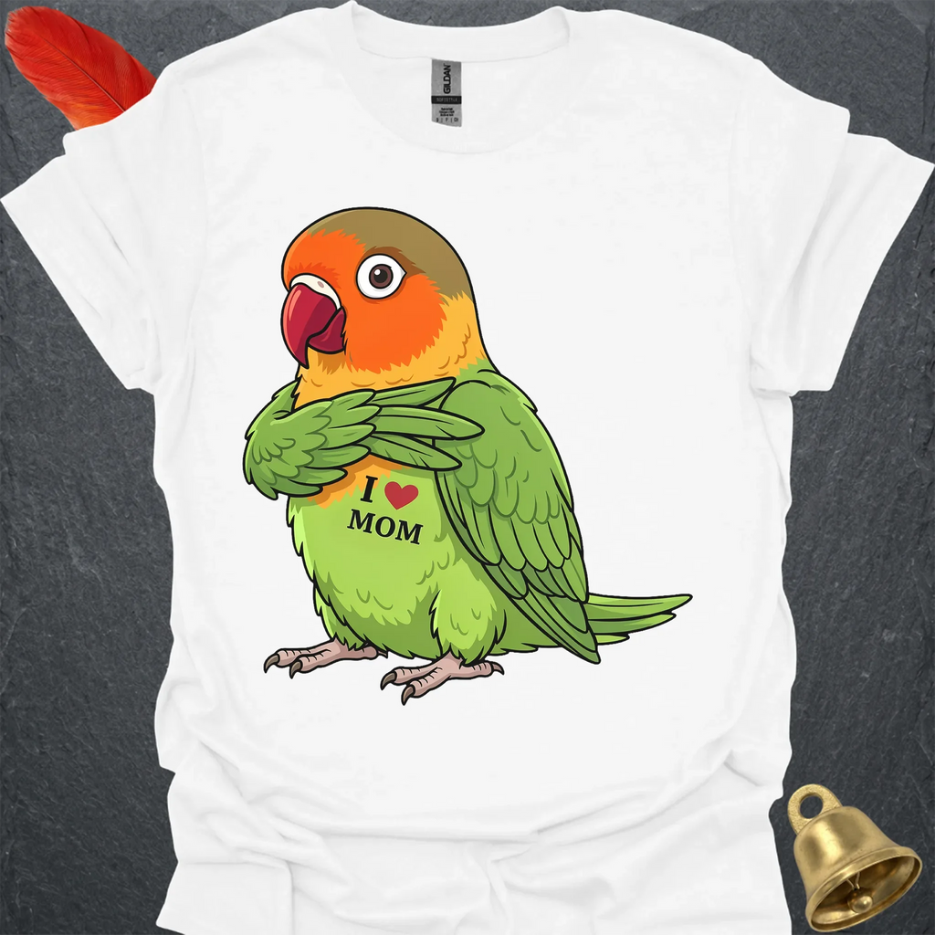 Fischers Lovebird I Love Mom T-Shirt