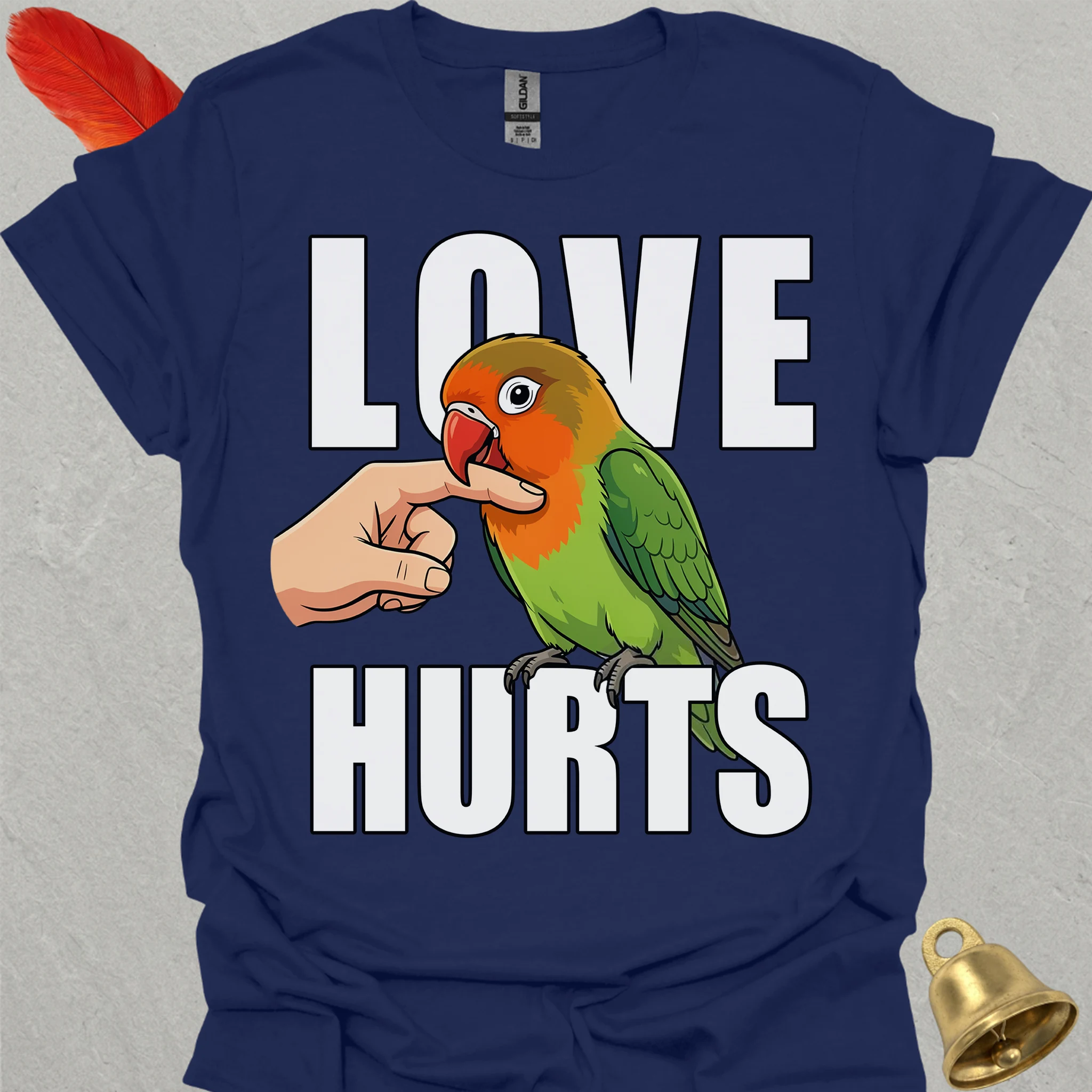 Fischers Lovebird Love Hurts T-Shirt