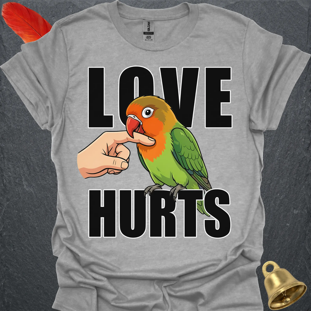 Fischers Lovebird Love Hurts T-Shirt