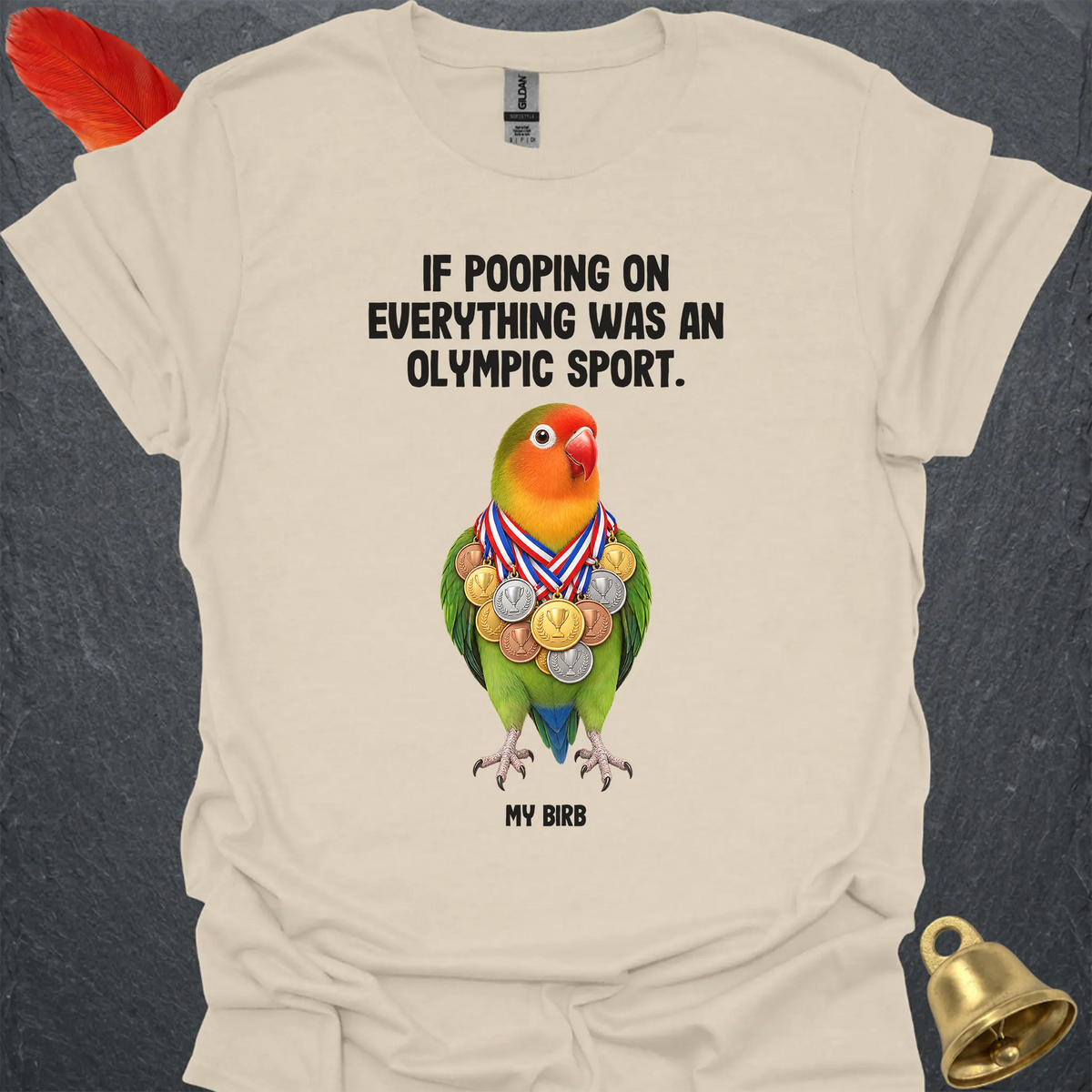 Fischers Lovebird Olympic Pooper T-Shirt