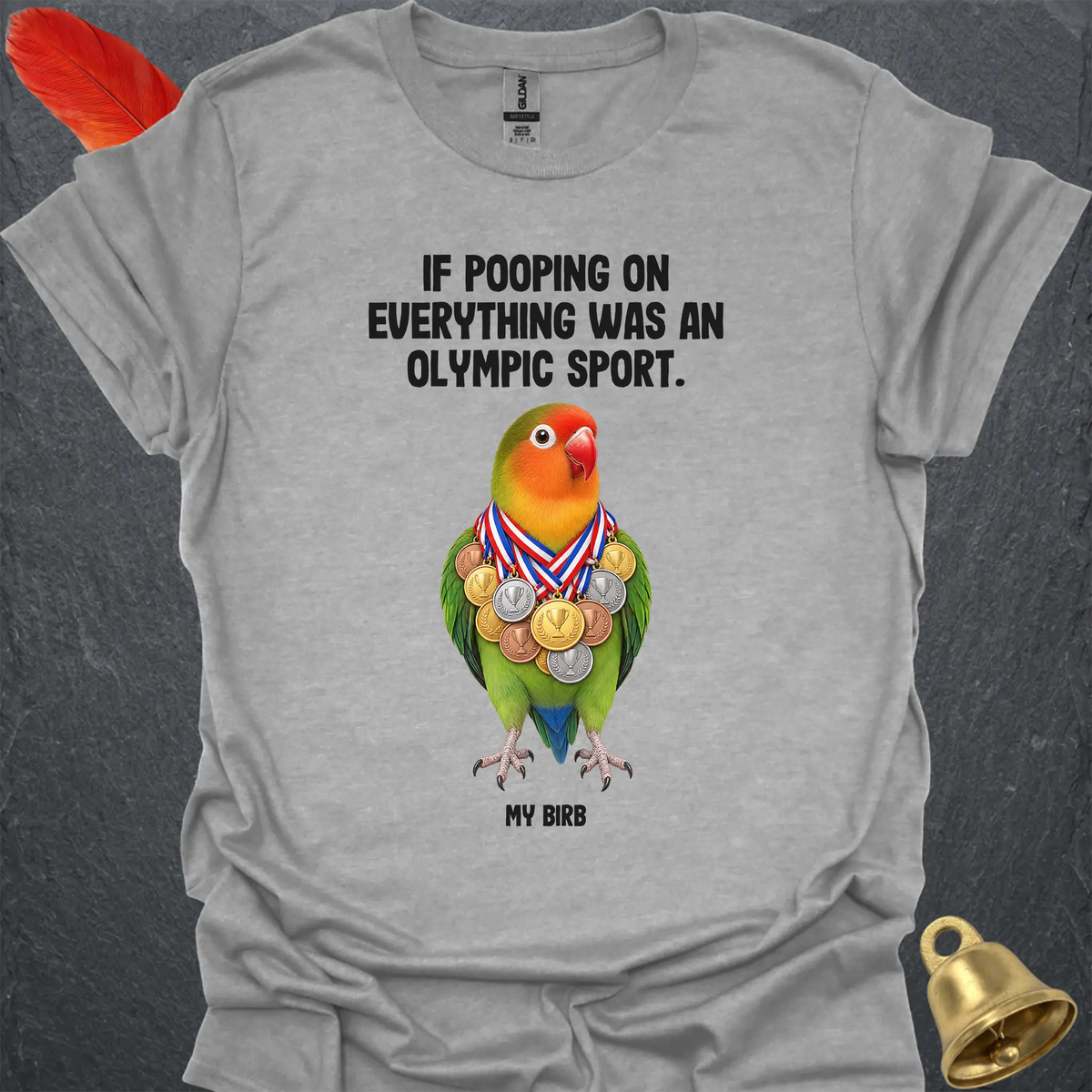 Fischers Lovebird Olympic Pooper T-Shirt