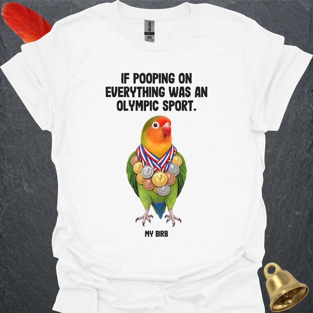 Fischers Lovebird Olympic Pooper T-Shirt
